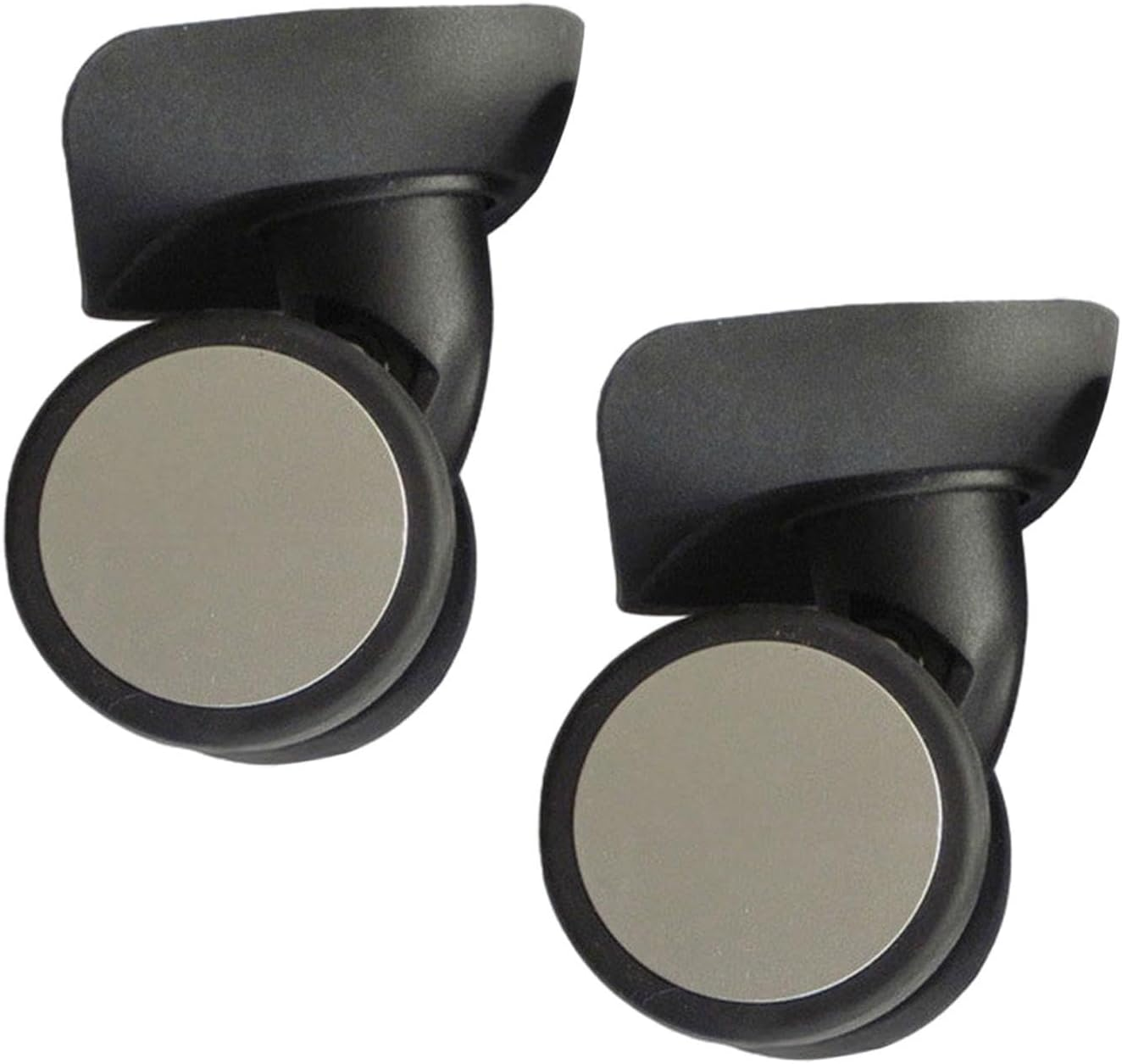 "Abbraccia" 2 Pieces Luggage Wheels Suitcase Casters DIY Accessory Durable Versatile Silent Rolling Black Double Row Wheels 360 Swivel