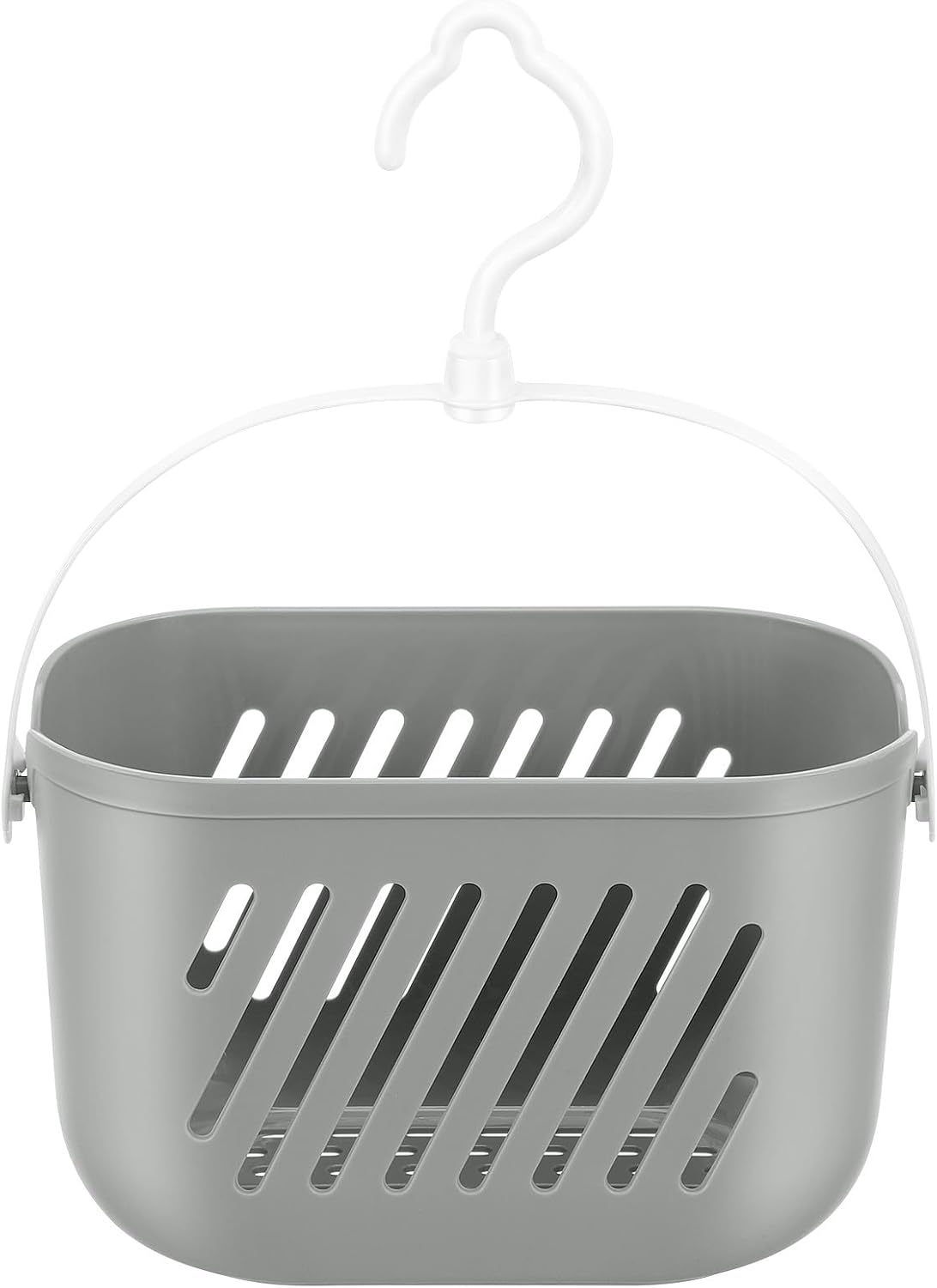 POPETPOP Hanging Shower Caddy Basket: Portable Kitchen Organizer Storage Basket with Hook - Caddy Organizer Bin for Home Bathroom Kitchen College Dorm, Pantry (Grey)