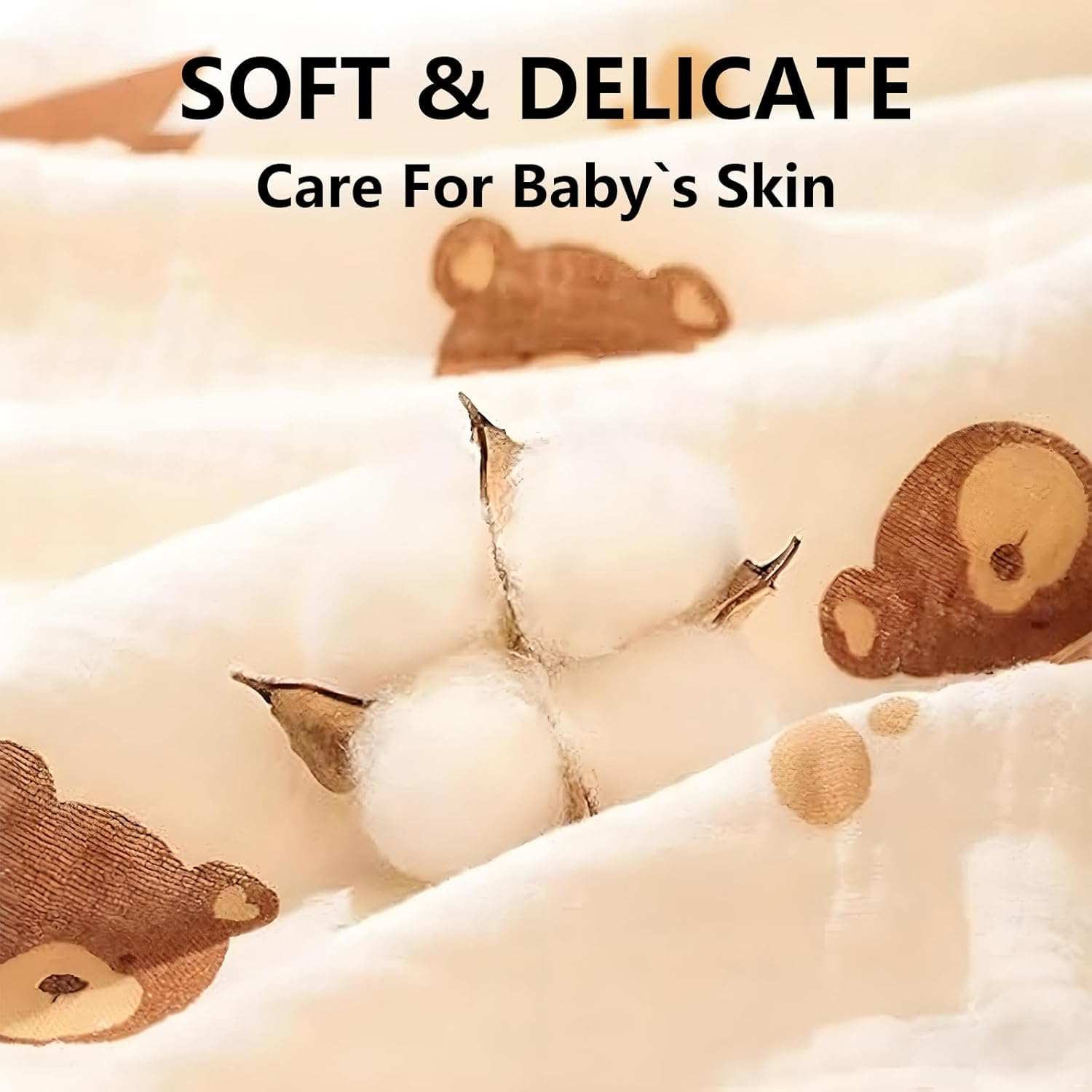 6 Pack Muslin Burp Cloths Premium Cotton-Large Size 20" X 10"，Soft Breathable Muslin Baby for Boys & Girls image number 5