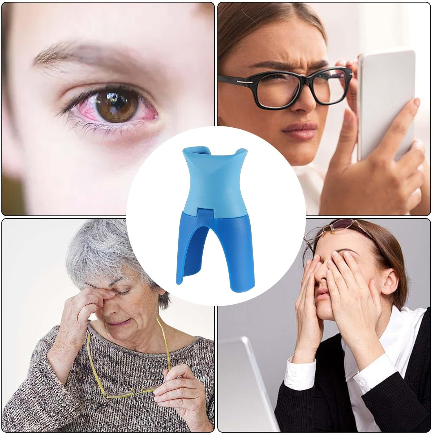 Eye Drop Applicator,Portable Eyedrop Bottle Dispenser Eye Drop Guide | Lightweight Eye Drop Holder Eye Dropper Aid Tool for Home Travel