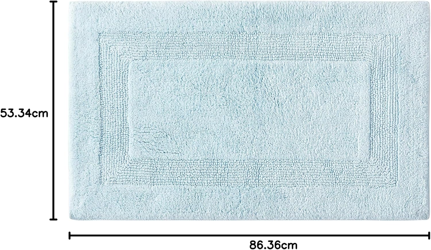 Tommy Bahama - Bathroom Rug, Cotton Bath Mat, Highly Absorbent Bathroom Decor (Long Branch Blue, 21" X 34") image number 3
