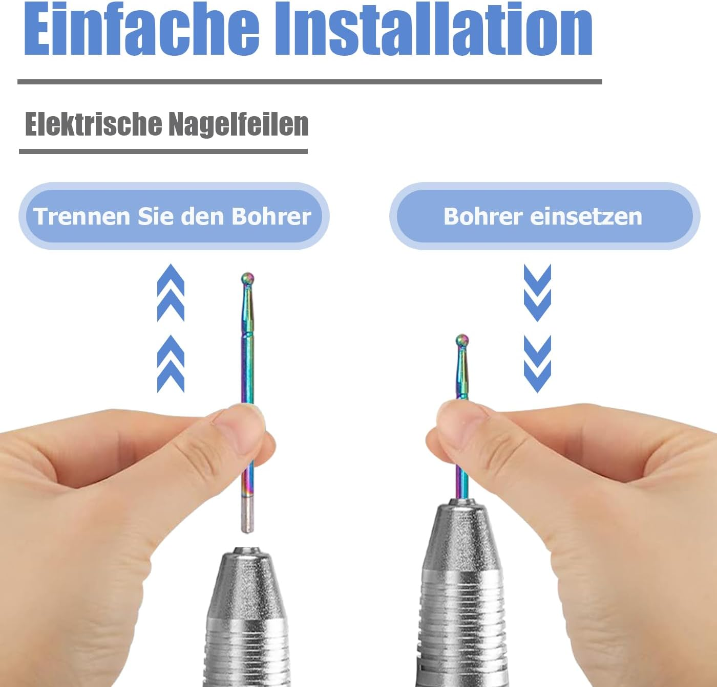 Mesee Pack of 20 Diamond Ceramic Bits, Nail Drill Bit, Acrylic Nail Drill Bit, Tungsten Alloy Professional Nail Drill Bits, Nail Cutter Attachments for Home, Salon, Manicure, Pedicure Tools image number 5