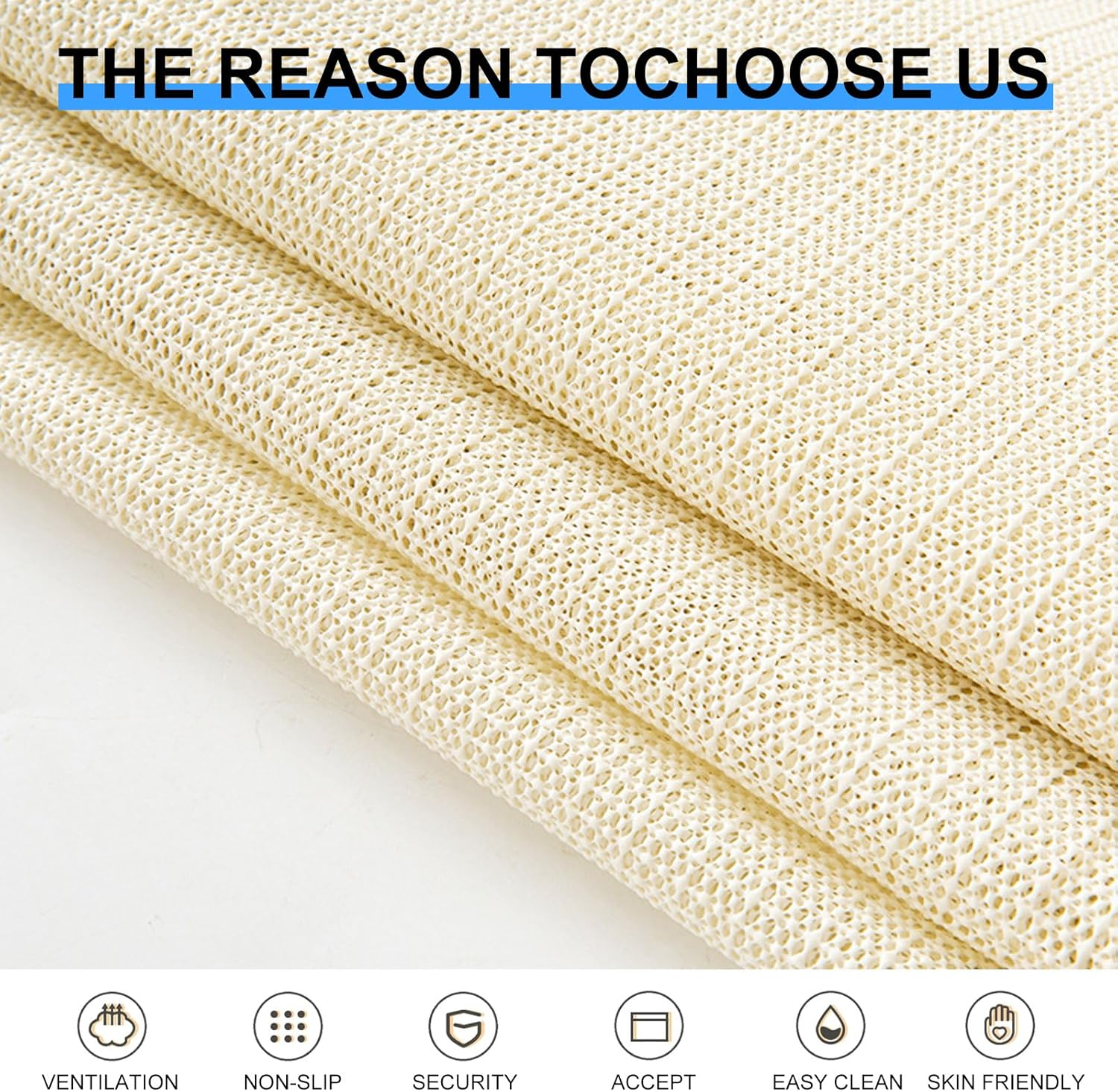 Sofa anti Slip Mat, anti Slip Furniture Mat, Reusable Furniture Mat, Segmented anti Slip Mat, Washable anti Slip Mat - Sturdy and Durable anti Slip Mat, Reusable PVC Carpet Easy to Cut, 160X230Cm image number 1