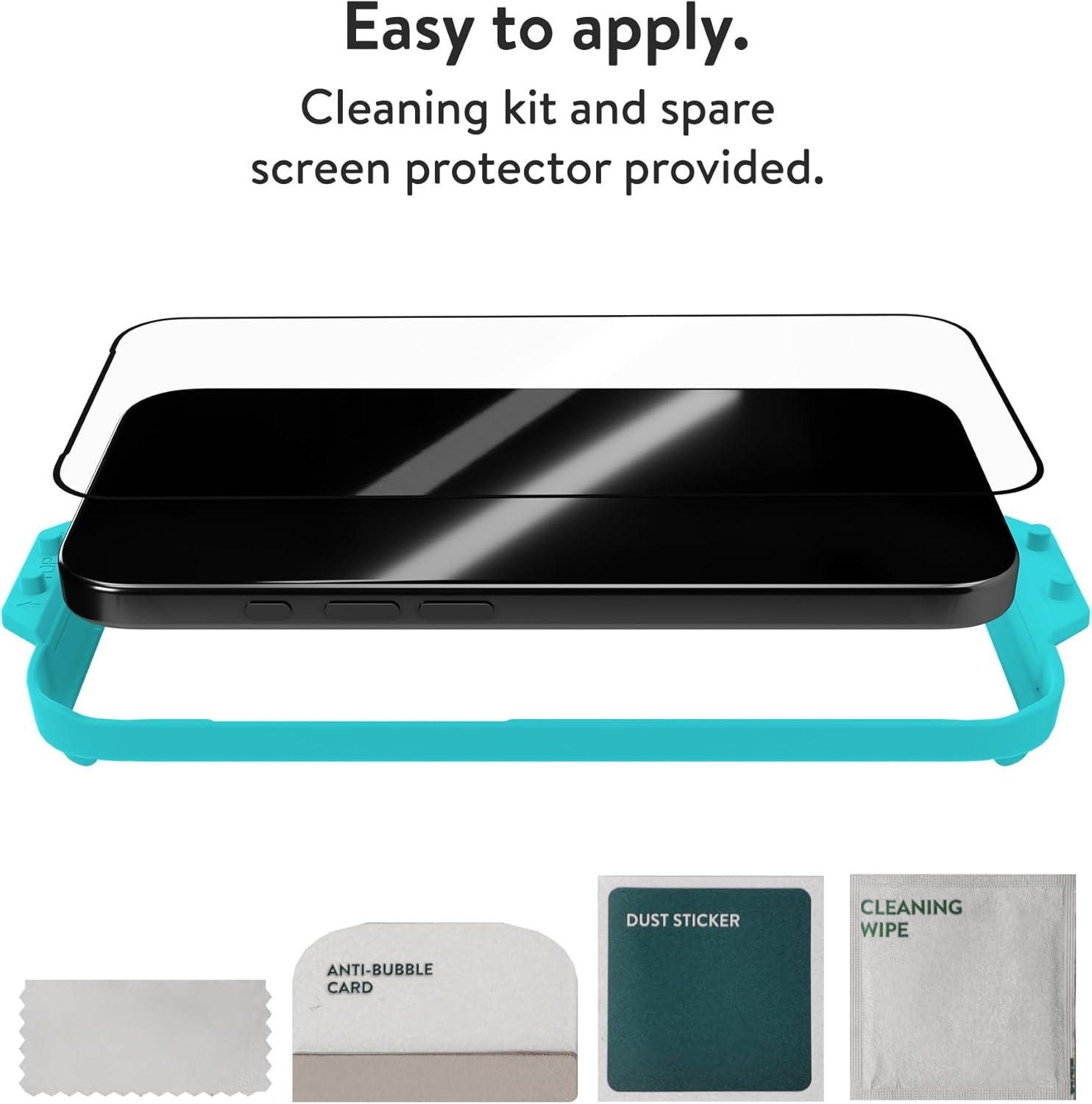 Mous for Iphone 16 Pro Max Screen Protector - Tempered Glass - 2 Pack - Water and Oil Resistant image number 4