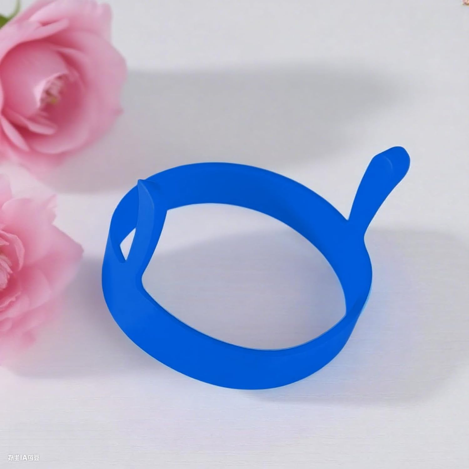 Treayes Egg Rings - 4Pcs Food Grade Silicone, Non - Stick Molds for Fried Eggs, Breakfast Sandwiches, Pancakes, Mcmuffins image number 4