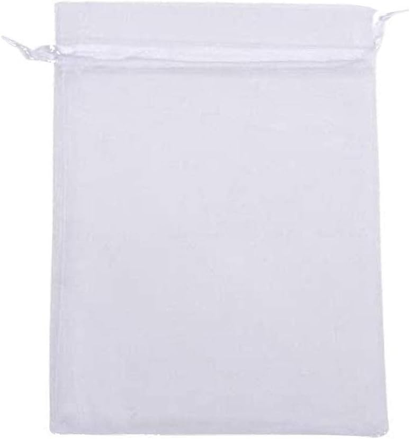 50PCS 12X16 Inches Organza Gift Bags with Drawstring Gift Packaging Big Bags -Large(Deep Purple)