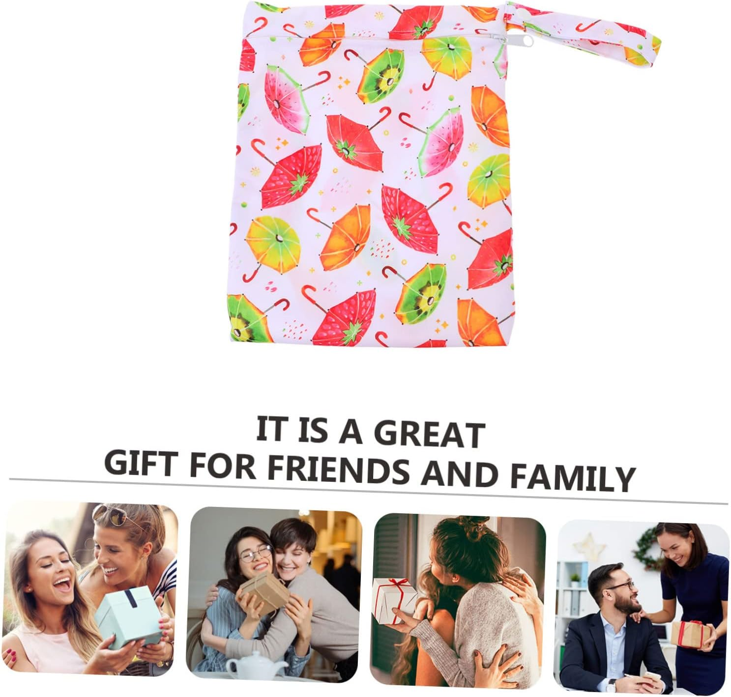 UPKOCH Diaper Storage Pouch Reusable Nappy Bag Breathable Cloth TPU Easy to Find Diapers for Travel Nursery - Assorted Color image number 3