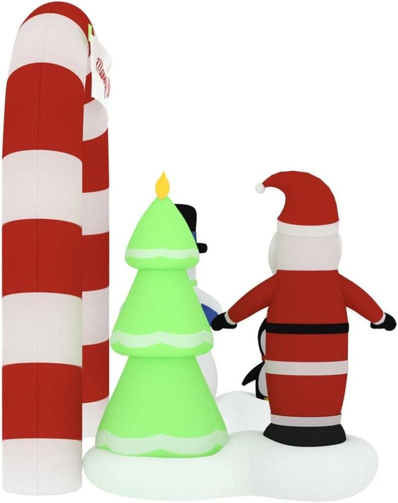 Christmas Inflatable Santa Snowman Arch Gate LED 260 Cm Holiday Decor Outdoor image number 4