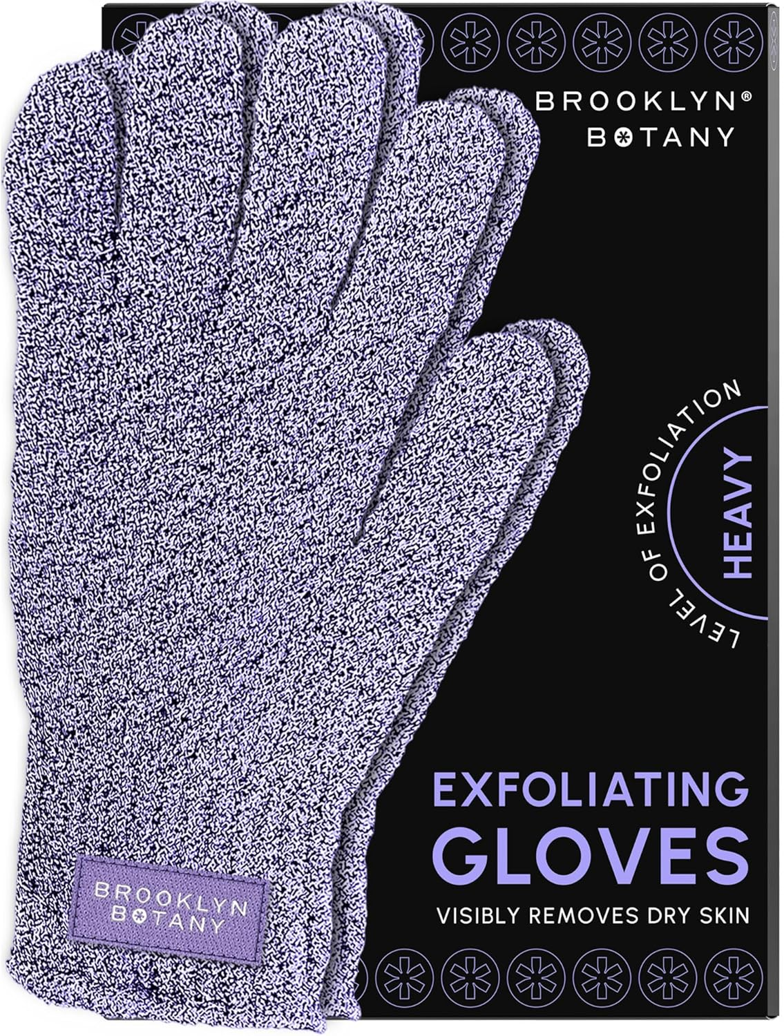 Brooklyn Botany Exfoliating Gloves for Bath and Shower &ndash; Heavy Duty Exfoliating Body Scrubber for Massage and Dead Skin Remover for Body &ndash; 1 Pair image number 3
