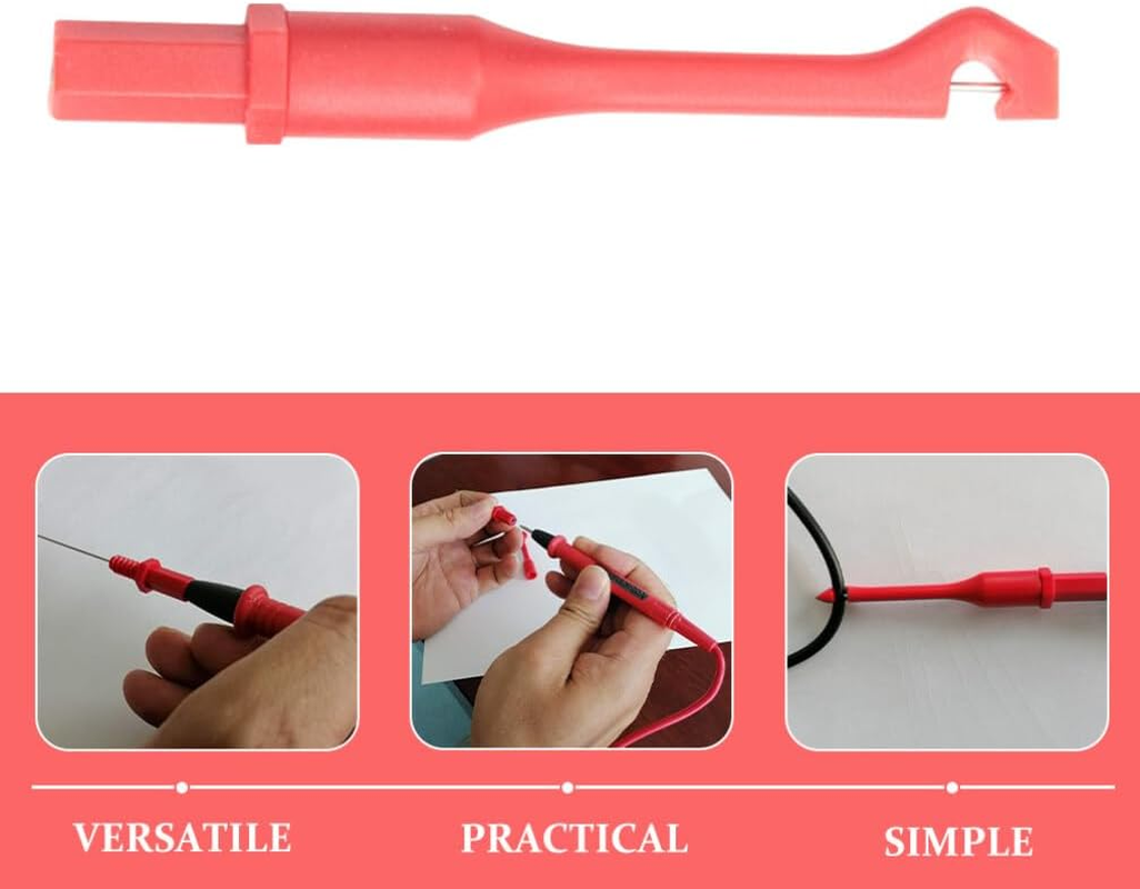 TOPPERFUN Ribbon Probe Wire Piercing Probe for Multimeter Testing Insulation Circuit Tester Piercing Tools for Car Electronics Multimeter Detection image number 2