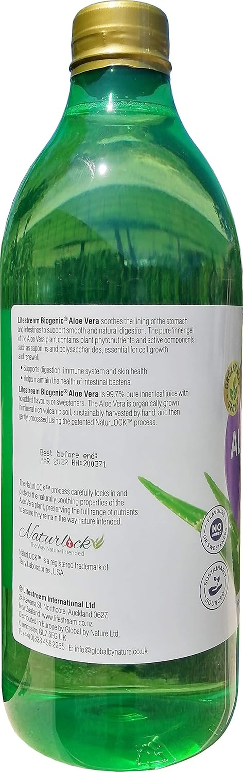 Lifestream Aloe Vera Juice 2L
