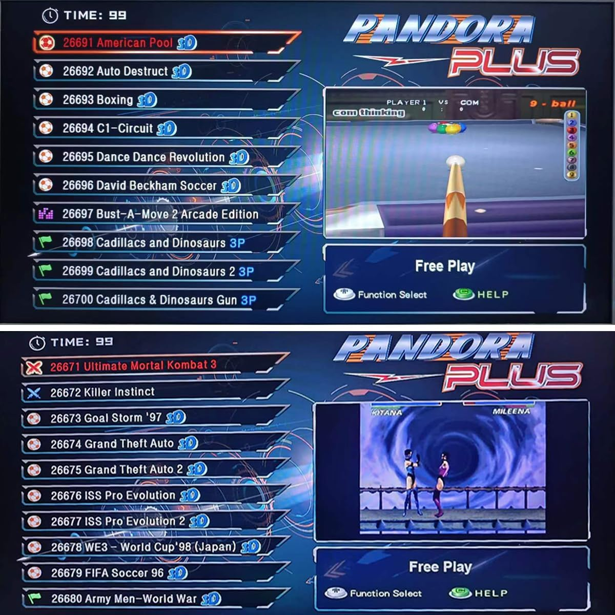 26800 Games Pre-Installed Pandora'S Box plus 3D & 2D HD Arcade Retro Video Game Console ,Supports HDMI VGA USB Output image number 3