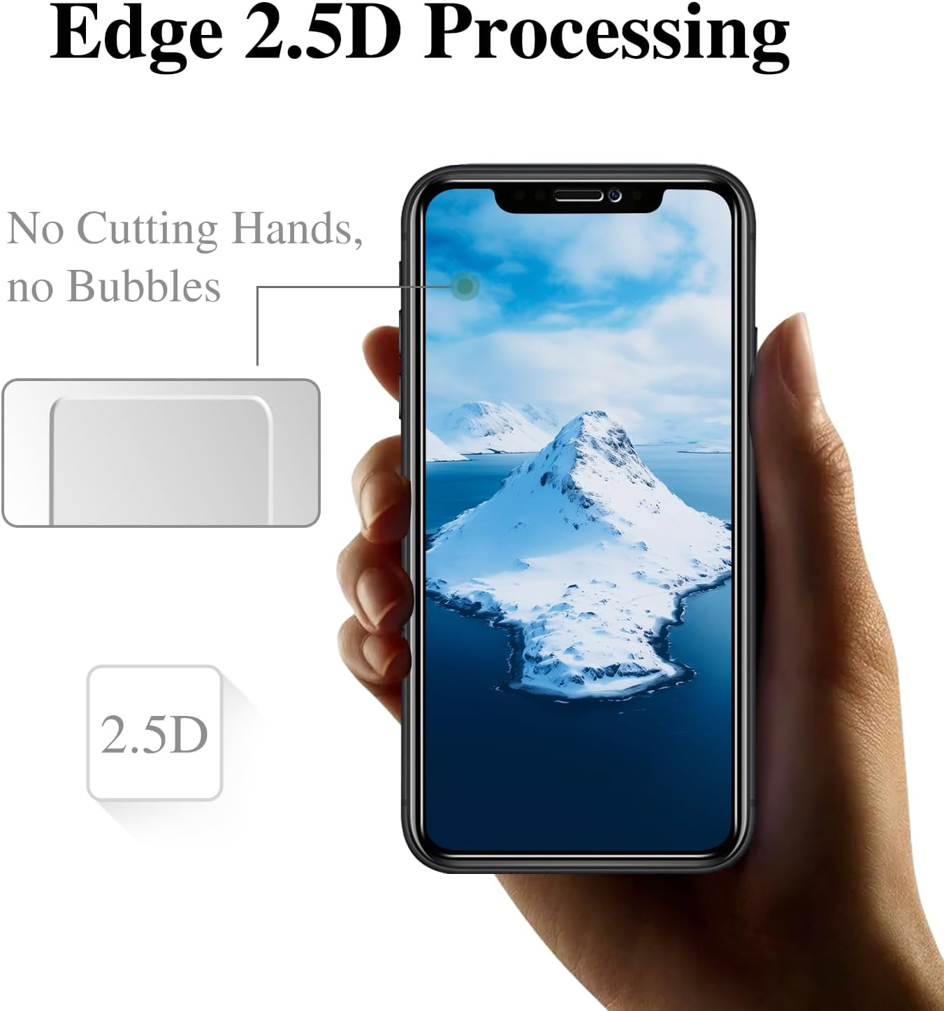 Pokolan 3 Pack Privacy Screen Protector for Iphone 11, XR, anti Spy Tempered Glass, 9H Hardness, Case Friendly, anti Scratch, Bubble Free, Easy to Install image number 1