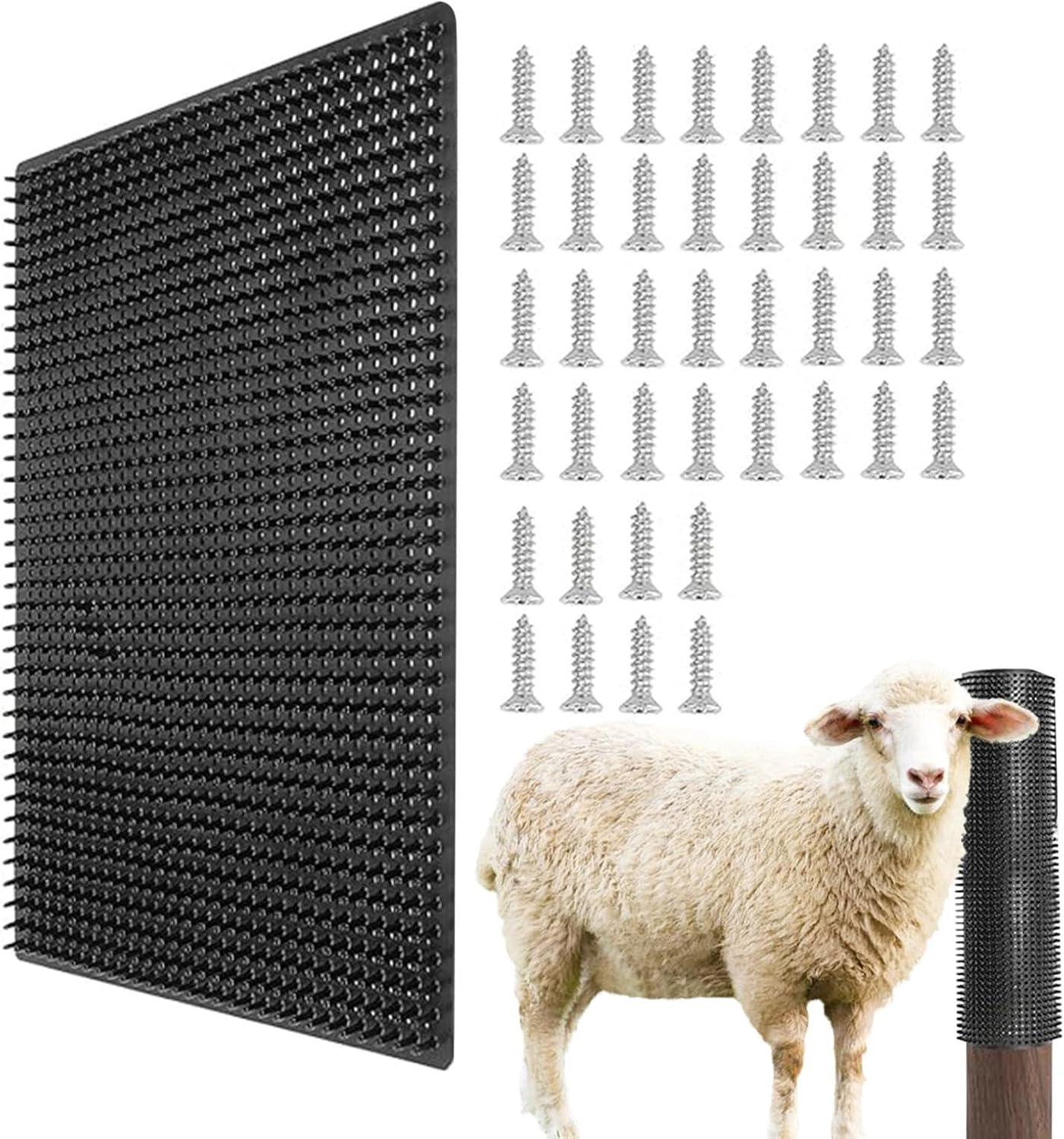 Livestock Brushes for Scratching Post | Goat Brushes for Grooming,Reusable Safe Itch Relief Horse Cow Grooming Board