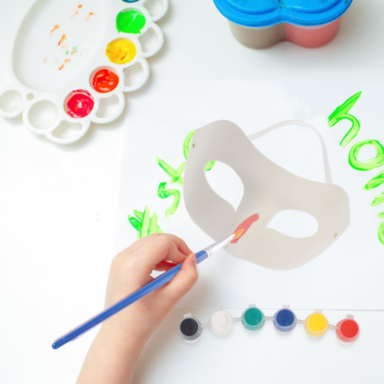 Alasum 30 Pcs DIY Pulp Mask DIY Crafts Bulk Kids Toys Prom Mask Blank Painting Masks Unpainted Masquerade Masks White Plastic Mask a Mask for Masquerade Party for Women Blank Mask Fox image number 2