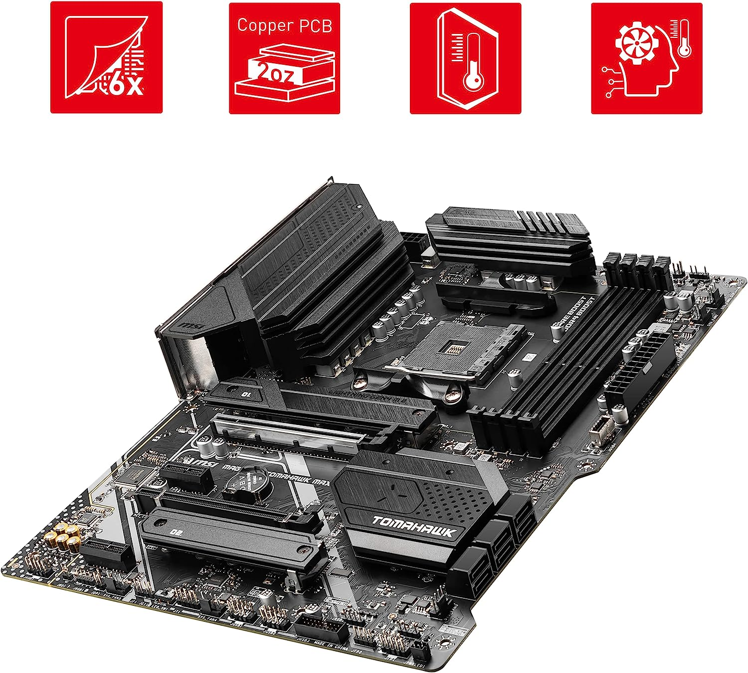 MSI Mag B550 Tomahawk Max Wifi AM4 ATX Motherboard image number 4
