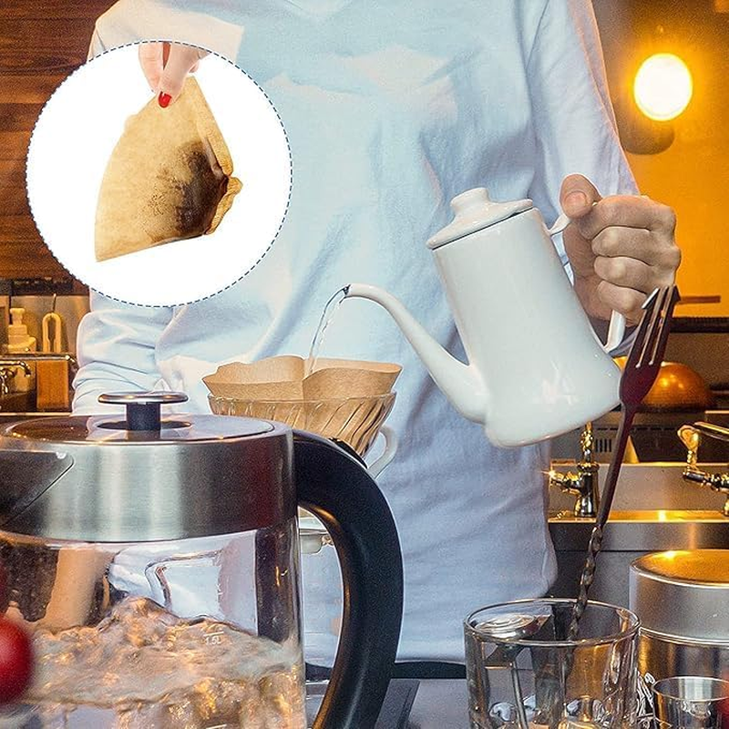 Coffee Filters, Set of 100， Disposable Coffee Filter Papers, Size 04，Unbleached Cone Paper Filters for Coffee Dripper & Pour over Coffee Maker image number 6