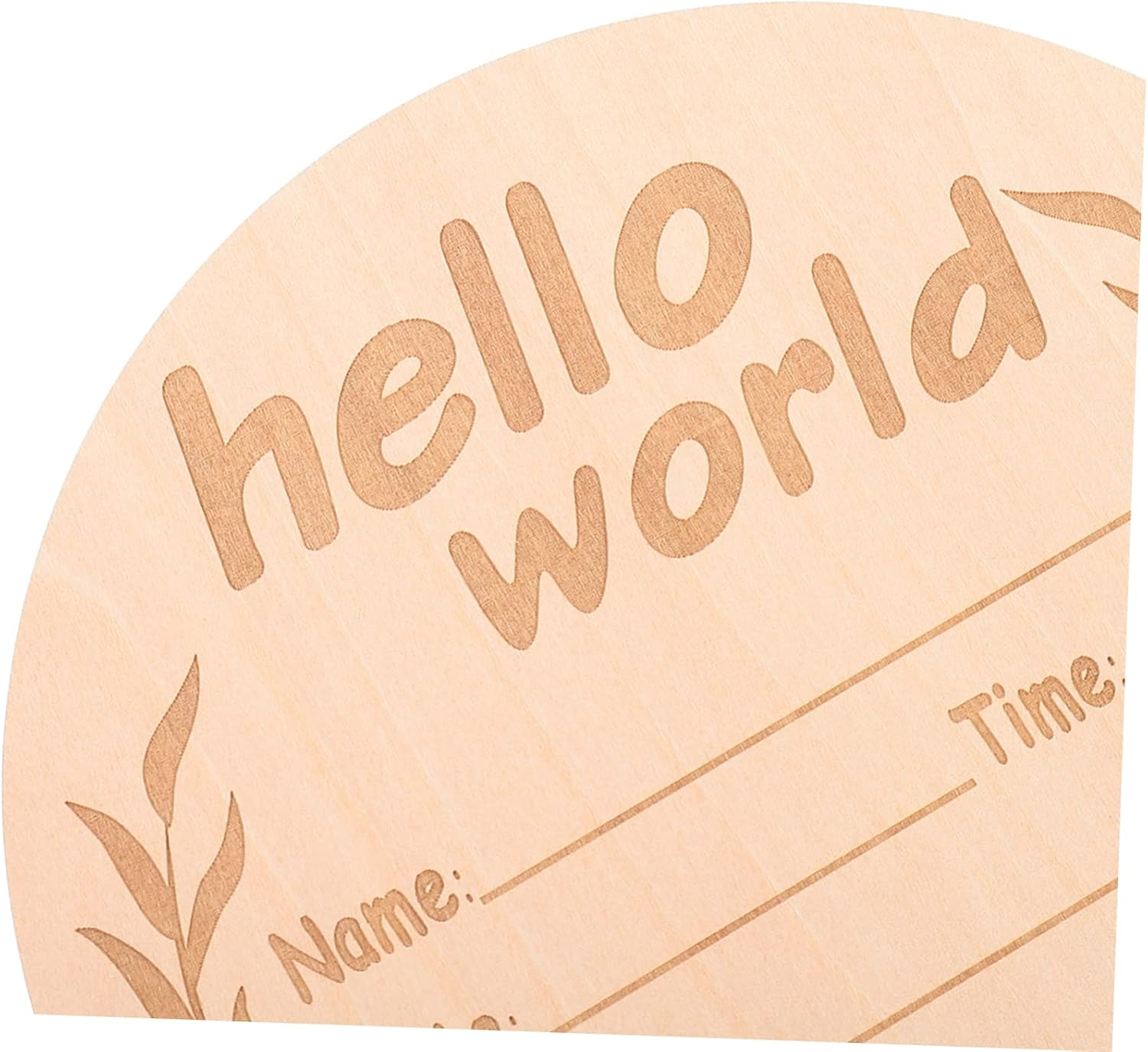 FRCOLOR 3Pcs Milestone Cards Set Wooden Newborn Name Signs for Hospital Growth Commemorative Cards for Recording Height Weight Special Moments image number 5