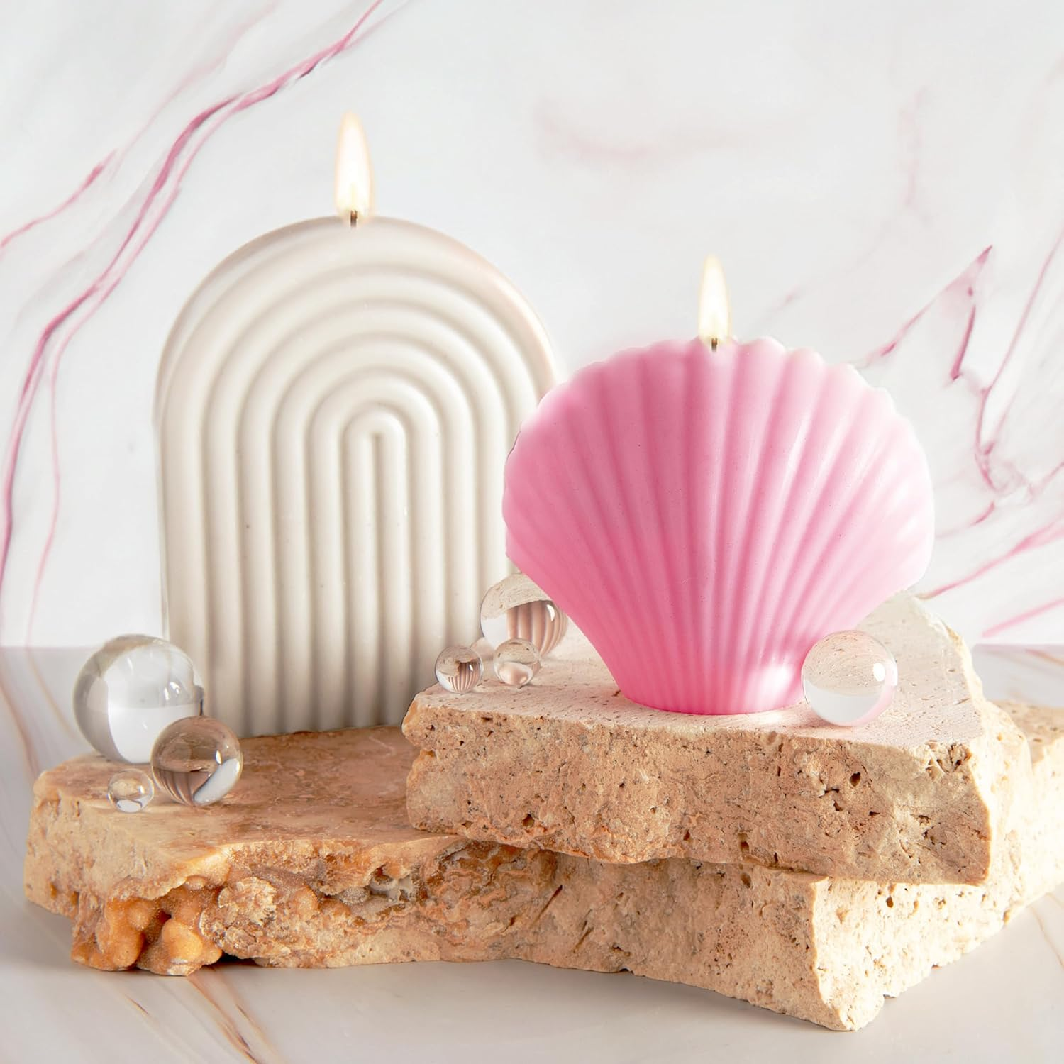 Craft Maker Creative Candle Kit - DIY Candle Making for Adults - Soy Wax and Moulds Included - Step-By-Step Projects - Creative Arts and Crafts - Decorative Gifts image number 5