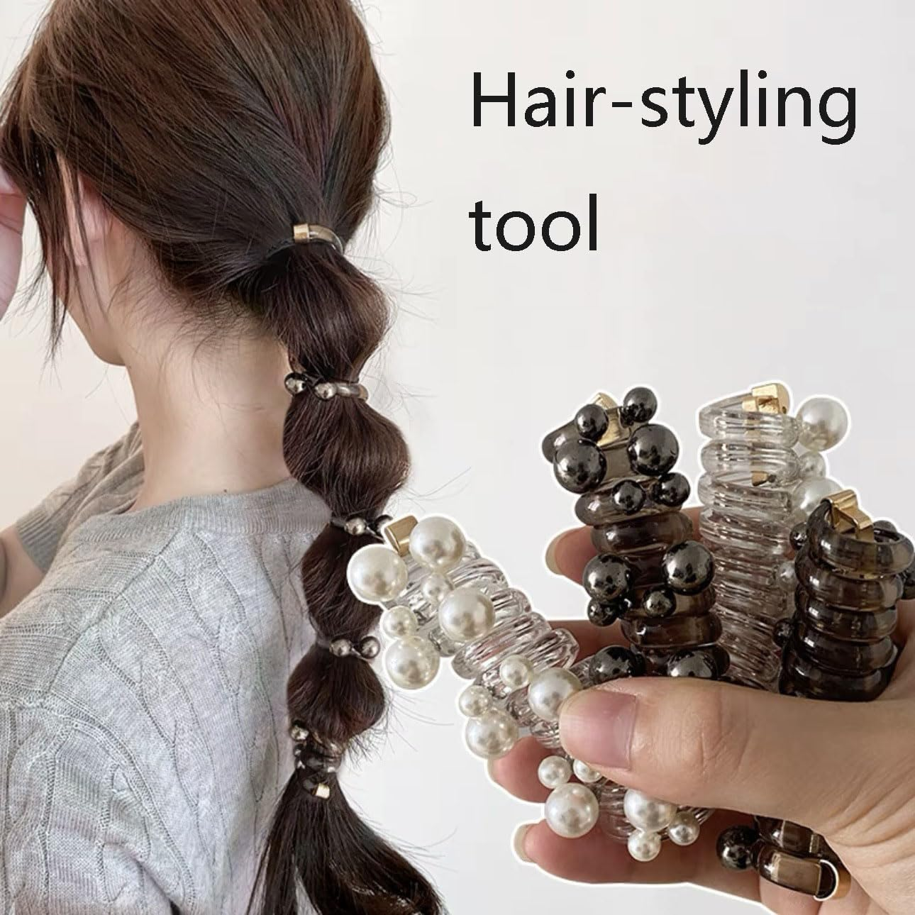 Leanockesa 4Pcs Telephone Wire Hair Bands Spiral Hair Ties Ponytail Braids Fixed Hair Rope for Women Girl Accessory No Crease Elastic Coils Multi Color Hair Scrunchies Supplies image number 1