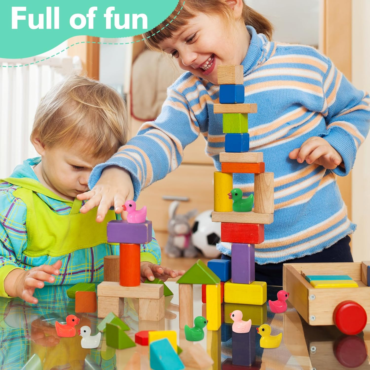 130 Pcs Mini Ducks,Bulk Multicolor Resin Duck Figurines for Miniature Landscape Garden Aquarium Potted Ornament Accessories Home Hide Prank Game Dollhouse Decor Office Decompression School Activity