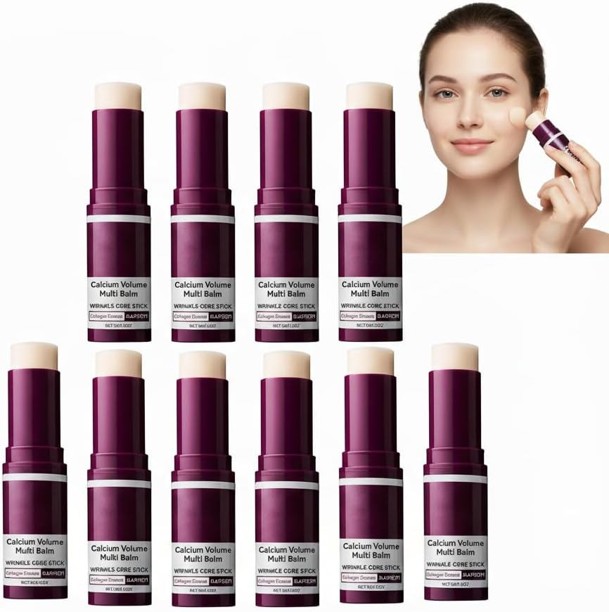 Calcium Multi Balm, Calcium Volume Multi Balm, Wrinkle Core Stick, Moisturizing Stick,Peel Shot Repair Moisturizing Cream,Lifting Firming Serum Sticks, Collagen Cream. (2PCS)