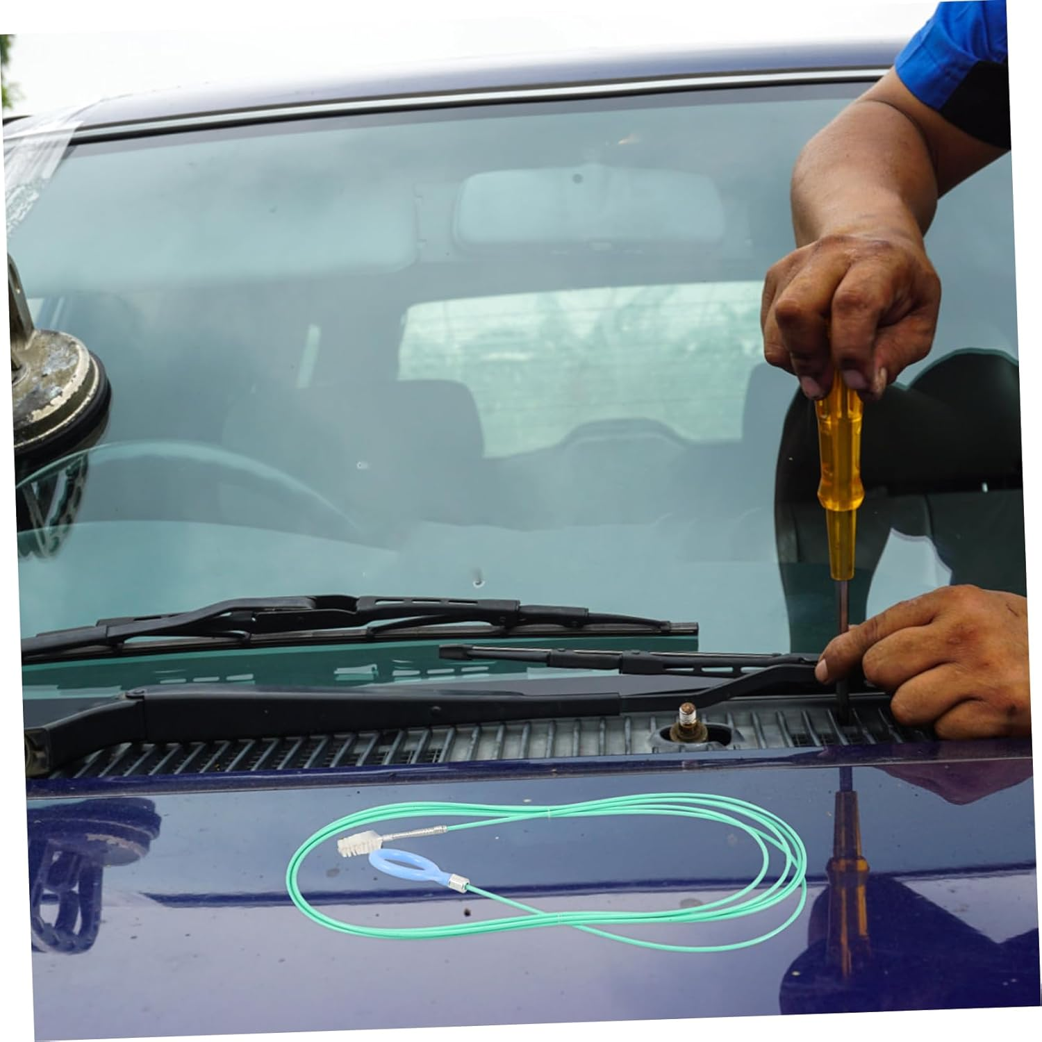 TEMPNAP Drain Brush Cleaning Tool Flexible Car Roof and Air Conditioner Drain Pipe Cleaner Brush for Automotive Leak and Clog Removal, Extra Long Handle for Car Care Maintenance image number 2