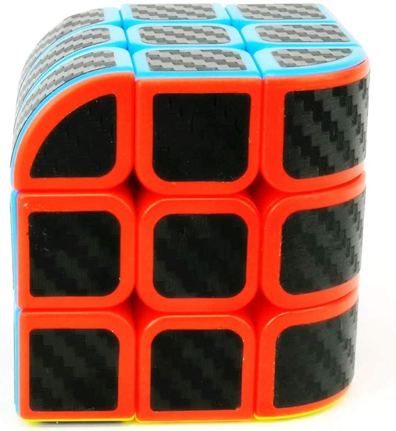 Cuberspeed Curve 3X3 Carbon Fiber Sticker Penrose Speed Cube Penrose Cube Stickerless with Black Sticker Puzzle