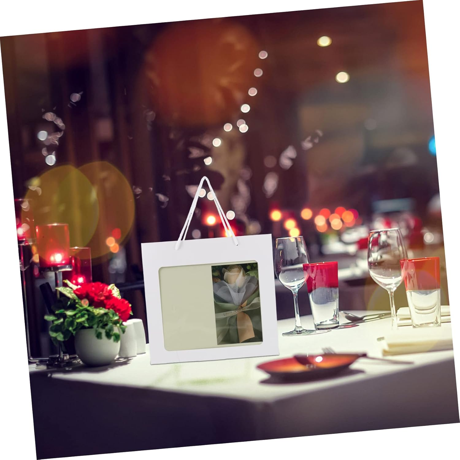 WOONEKY 1Set Artificial Soap Flower for Thanksgiving Day and Valentine'S Day Elegant Aromatherapy Present High Packaging for Home Decoration and Romantic Surprises