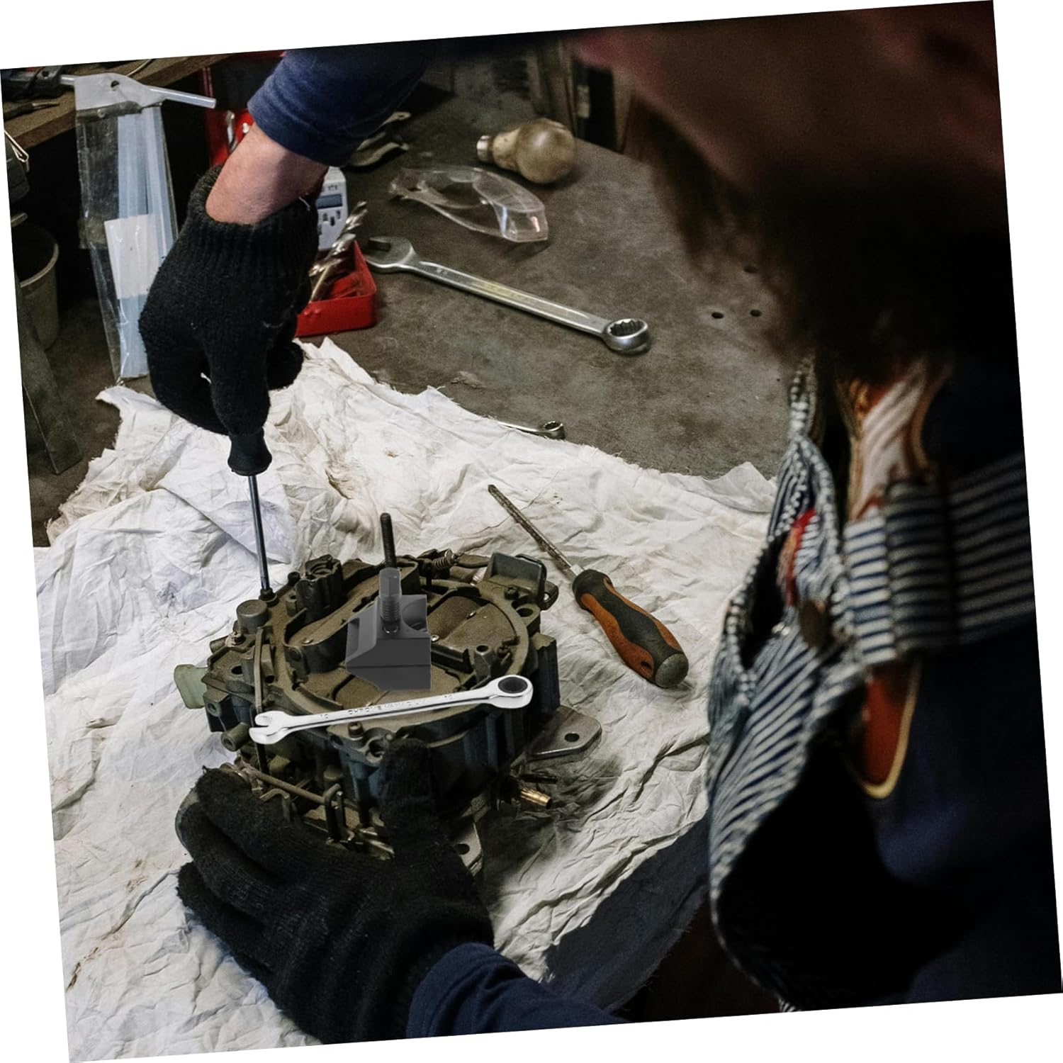 CHILDWEET Double Ended Suspension Strut Splitter and Hub Spreader Tool with Wrench for Car Steering Removal Automotive Suspension Repair Equipment