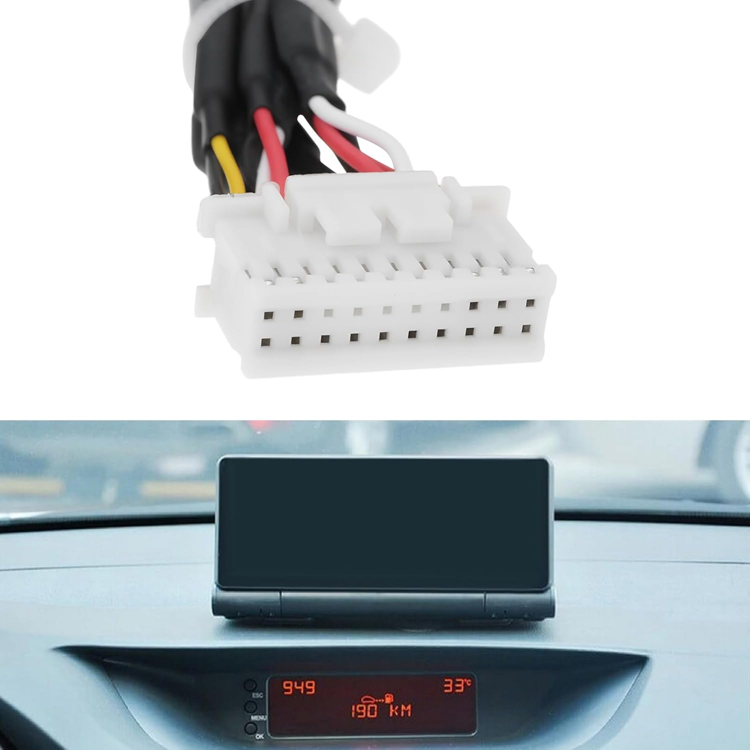 Be in Your Mind 20-Pin Car Stereo Radio RCA Output Wire Cables Compatible with Junsun Autoradio image number 3