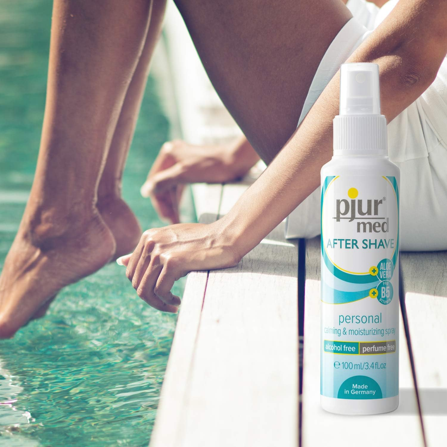 Pjur Med after SHAVE Spray - Care Spray for Women and Men - Gentle Skincare with Aloe Vera - Effective Protection against Razor Burn (100Ml) image number 1