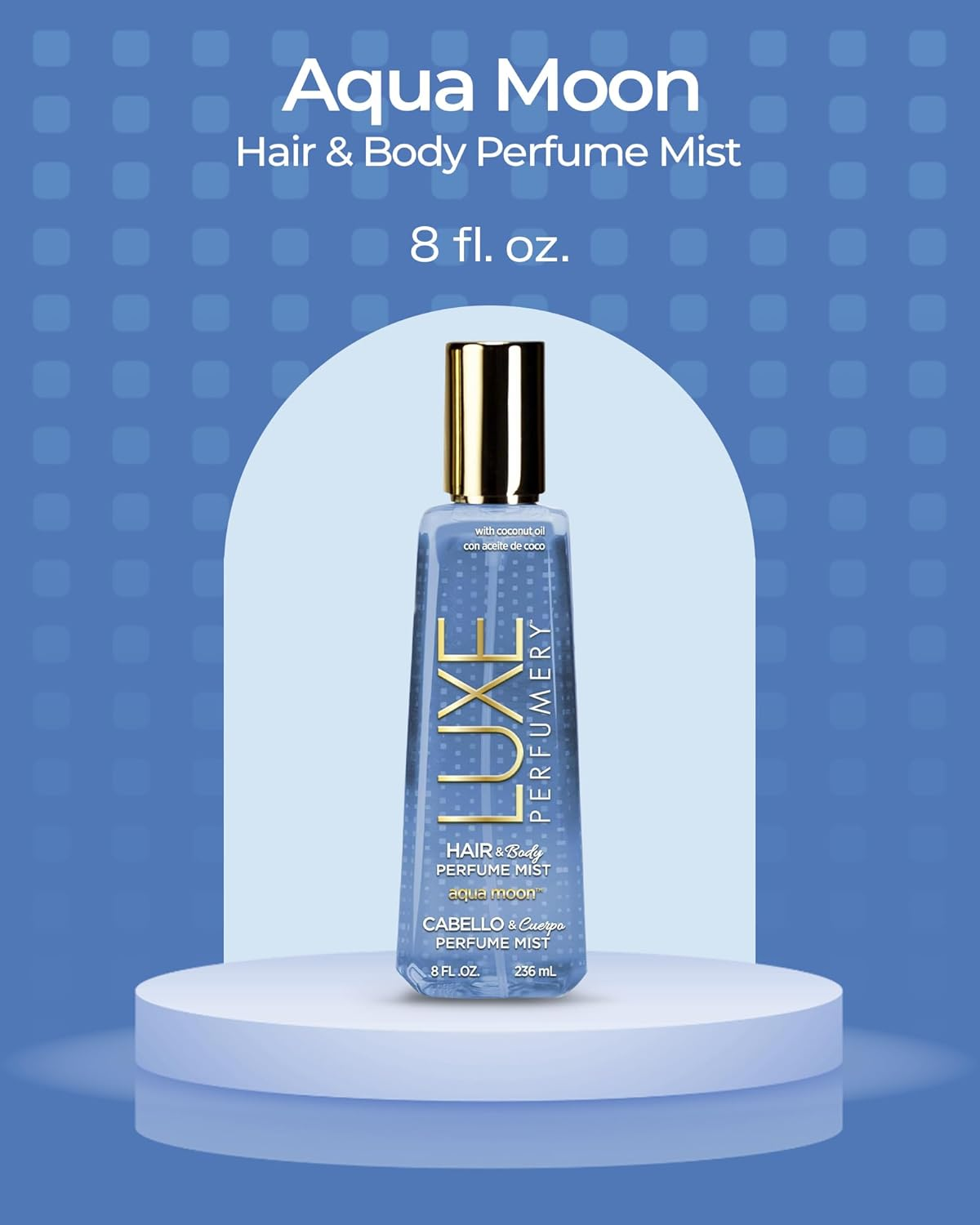 Luxe Perfumery Hair and Body Perfume Mist 8 Fluid Ounce Aqua Moon image number 1