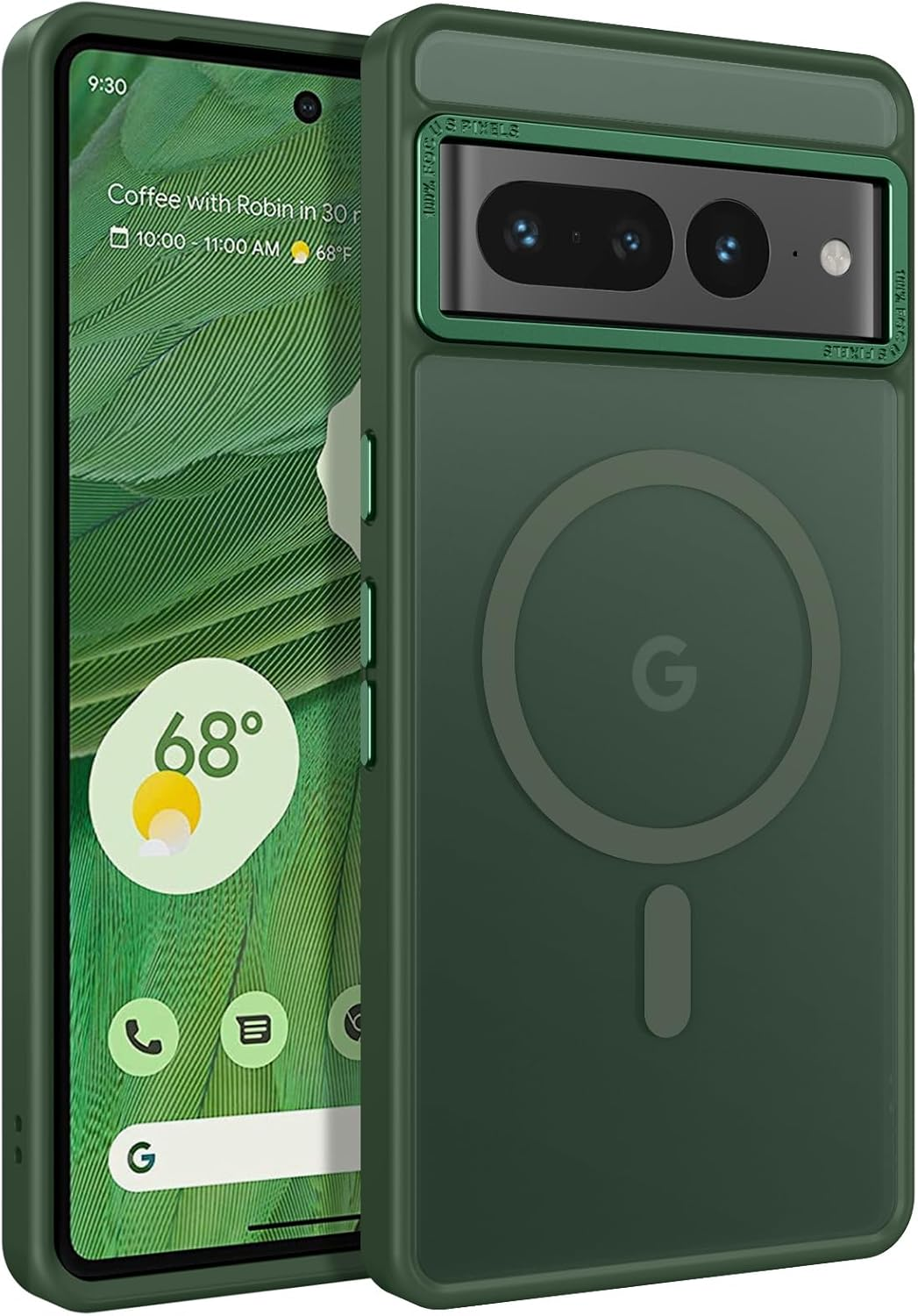 BENTOBEN Google Pixel 7 Pro Case [Magsafe Compatible] Translucent Matte Slim Thin Shockproof Protective Phone Case for Google Pixel 7 Pro 6.7" 2022, Black