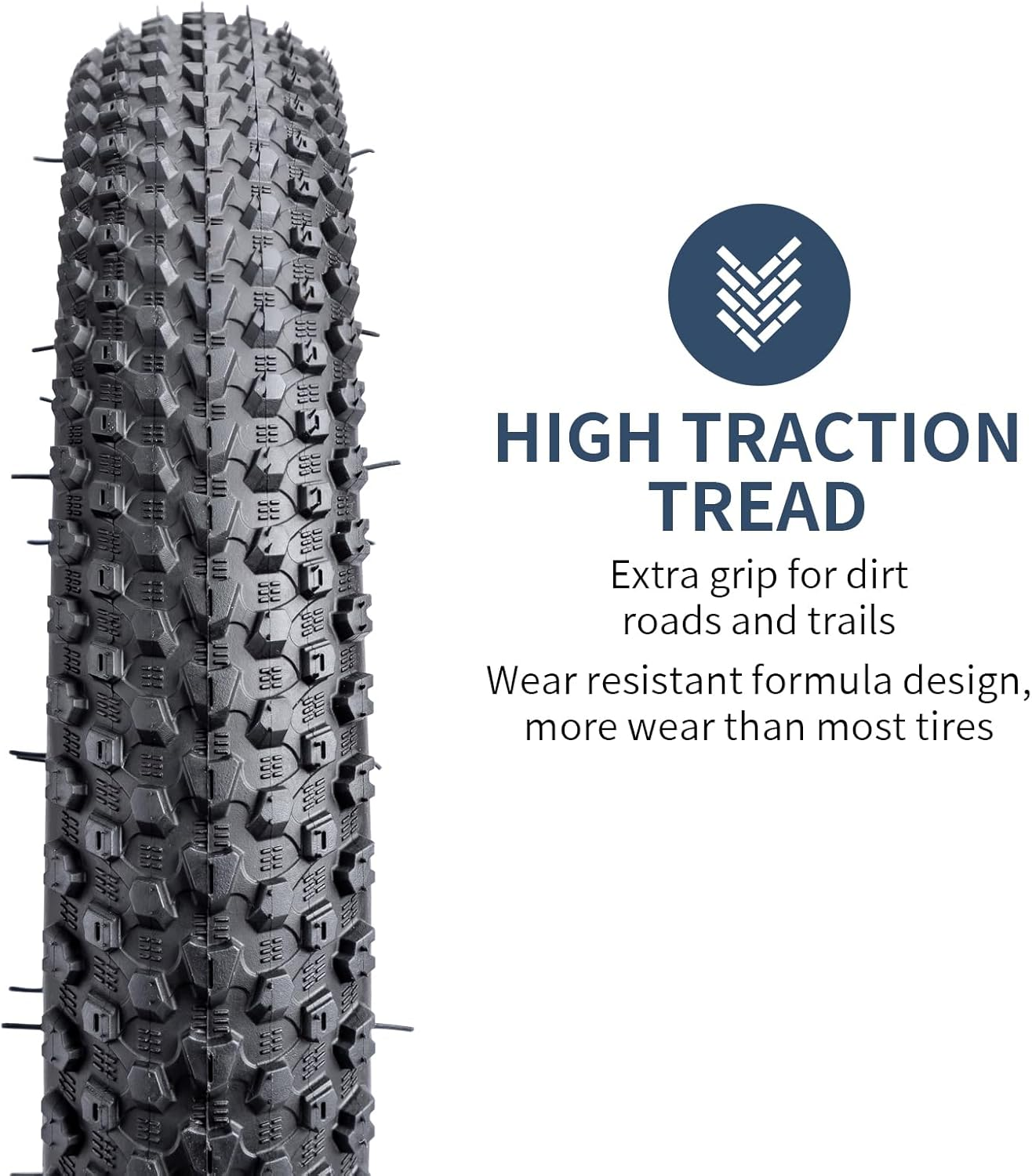 Yunscm 2 Pcs,27.5X2.10 Bike Tires,27.5X2.10 54-584 Bike Tyres + Bike Inner Tube Schrader Valve 32Mm+Rim Strap+Tire Lever,Mountain Bike Tire 27.5 2.10,MTB Tire 27.5X2.10,Y-038 image number 4