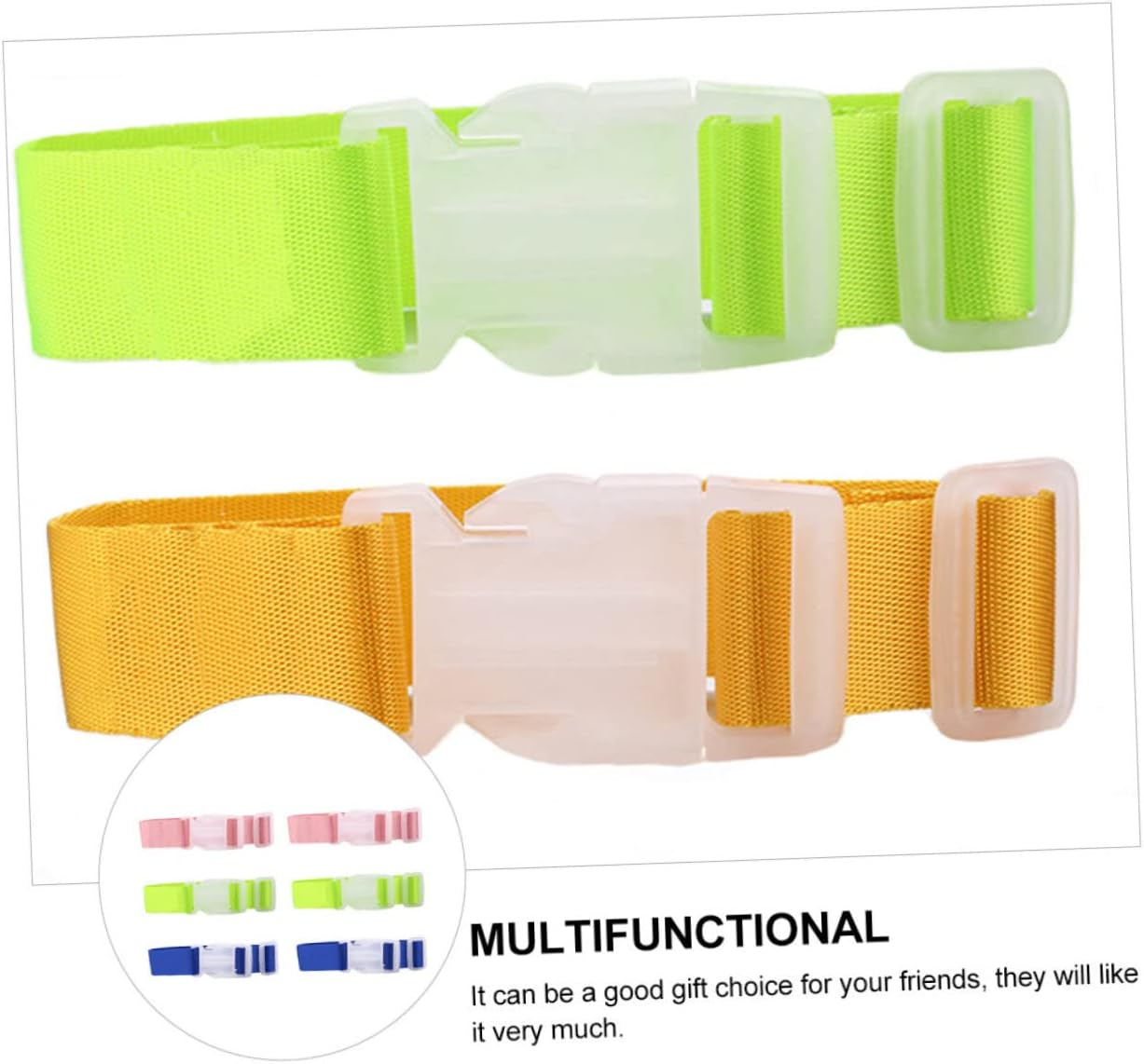 GALPADA 6Pcs Luggage Buckle Strap Luggage Hanging Buckle Belt for Suitcase Travel Use Random Color image number 1