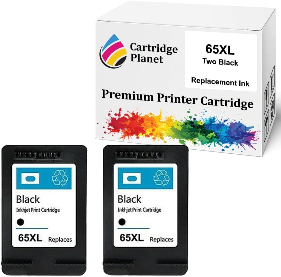 Cartridge Planet 2 Black Compatible Ink for HP 65XL N9K04AA for HP AMP 120 125 130 HP Deskjet 2620 2621 2623 2624 2655 3720 3721 3723 3724 HP Envy 5075 5020 5030 5032 5034 5052 5055 5058 5075