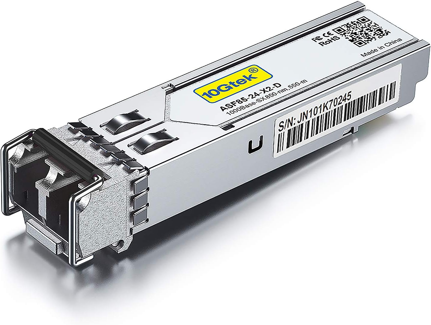 10Gtek Gigabit SFP LC Multi-Mode Transceiver, 1000BASE-SX Mini-Gbic Module for Cisco GLC-SX-MMD/GLC-SX-MM/SFP-GE-S, Meraki MA-SFP-1GB-SX, Ubiquiti UF-MM-1G, Mikrotik S-85DLC05D, (850Nm, DDM, 550M) image number 5