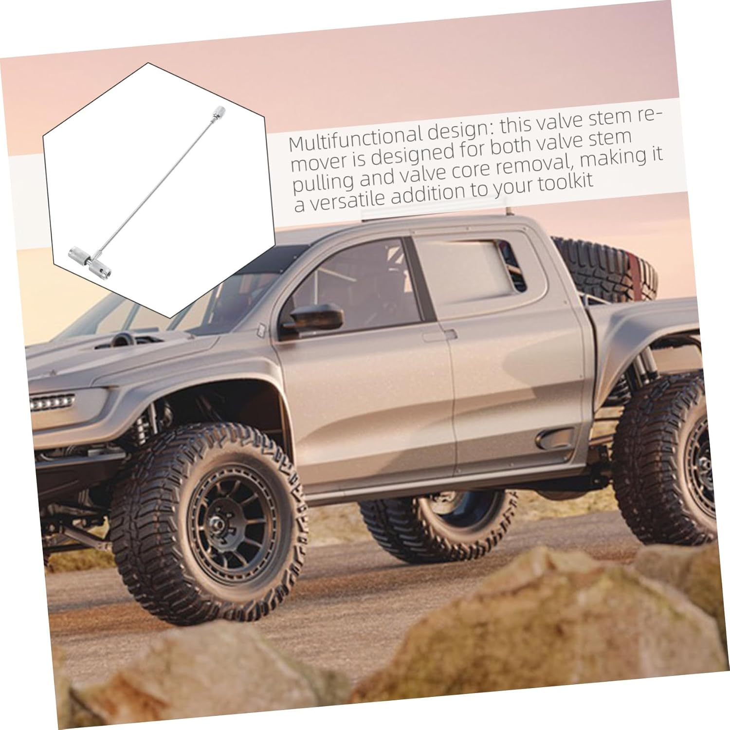 TOYZFRIENDY Portable Valve Stem Remover and Core Installation Tool Lightweight Tire Valve Stem Puller for Efficient Vehicle Tire Repair Compact Automotive Tool image number 4