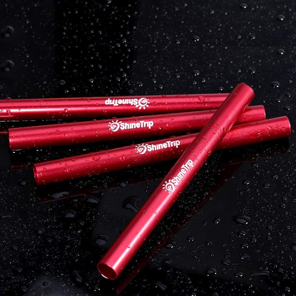 Tent Pole Repair Kit, 4Pcs Aluminium Alloy Tent Pole Repair Tube Tool Camping Accessories High Strength and Corrosion Resistance for Diameter 7.9-8.5Mm(4Pcs) image number 1
