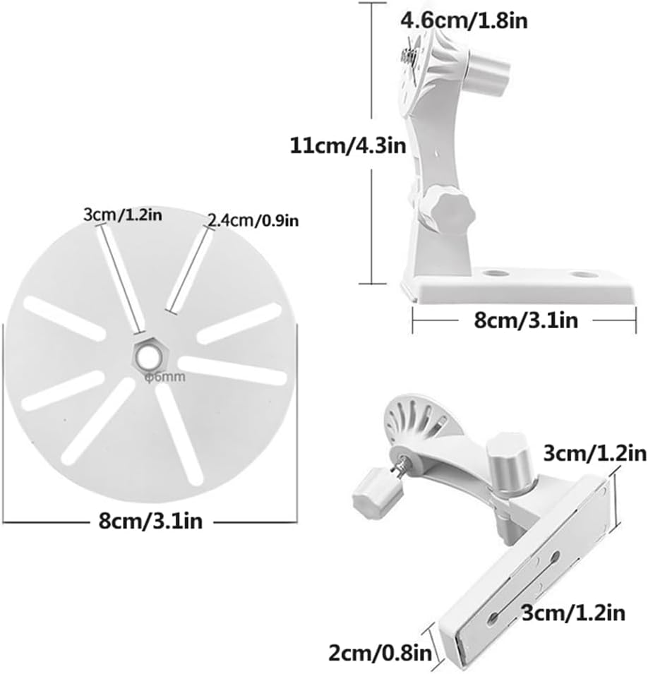 Universal Adhesive Wall Mount Bracket for Tp-Link Tapo C200, C210, C220, Imou Ranger 2C, Ranger RC, Rex 3D & EZVIZ C6N, C6CN, C6, C6W,CP1 Baby Security Camera, Reduces Blind Spots and Clutter (1) image number 1