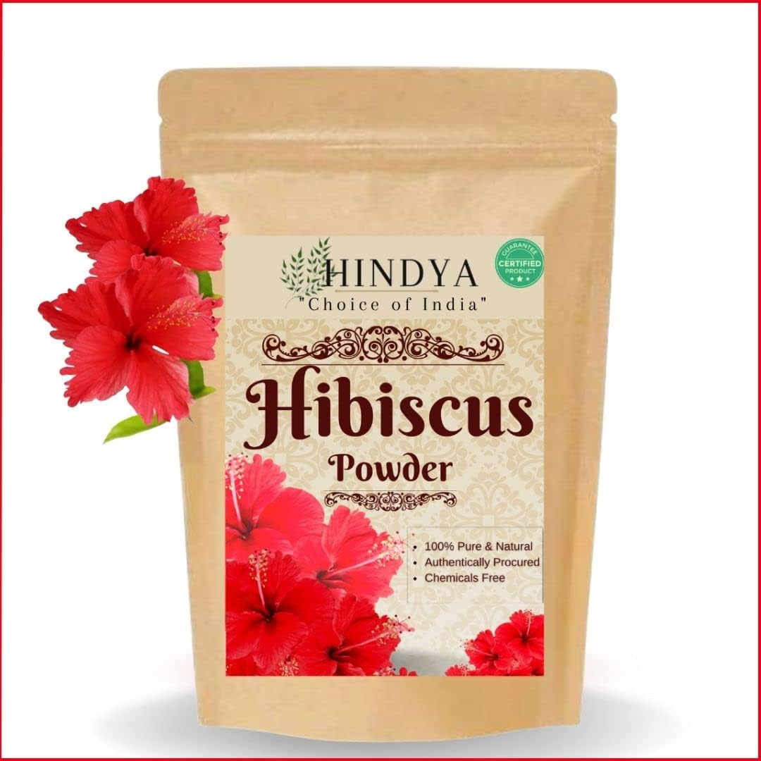 Hindya Ayurvedic Luxury Amla Reetha Shikakai, Bhringraj and Hibiscus Powder for Hair (Pack of 5, 50G Each, Total 250G Pack) image number 5