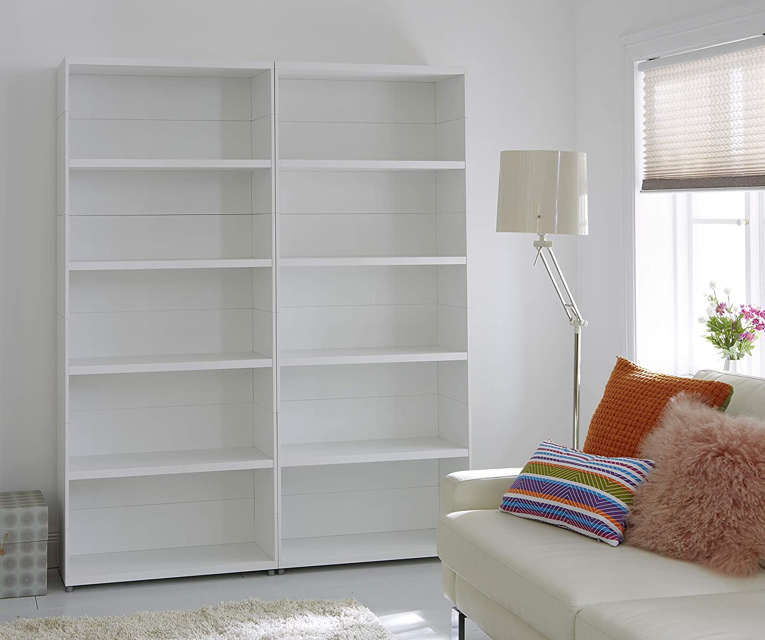 D-C-Fix 346-0011-2PK Decorative Self-Adhesive Film, Glossy White, 17" X 78" Roll, 2-Pack image number 5