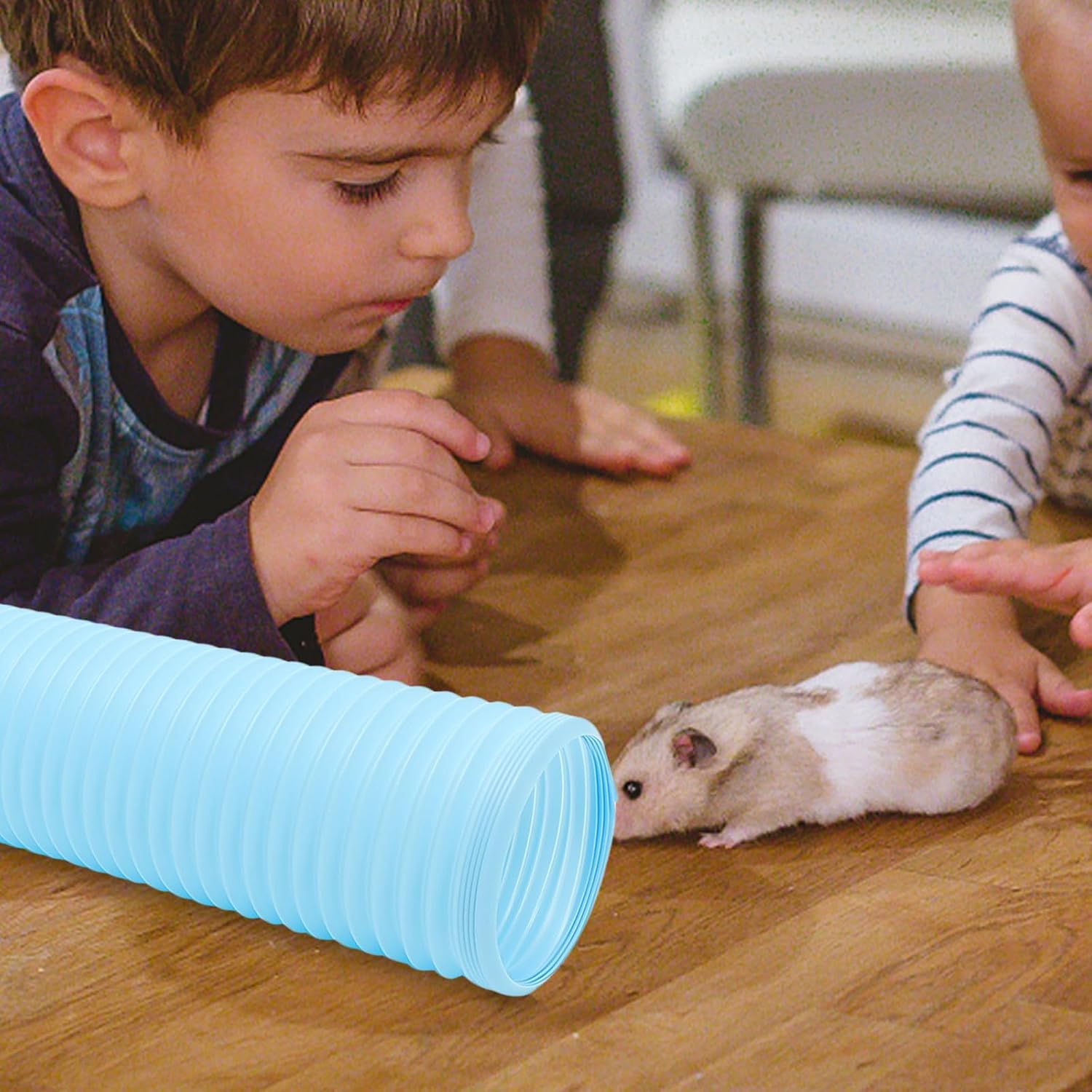 NOLITOY Flexible Hamster Tunnel Hamster Tubes and Tunnels Guinea Pig Hideout Plastic Foldable for Animal Pet image number 3