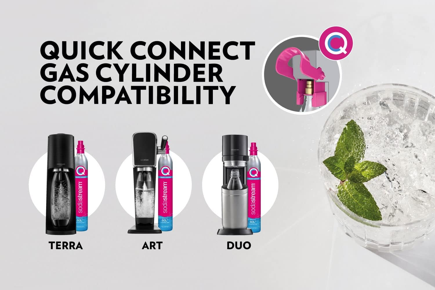 Sodastream - Quick Connect 60L Spare CO2 Cylinder | Create Sparkling Water in Seconds | Always Have a Spare on Hand to Keep Your Water Sparkling | up to 60L of Sparkling Water from Each CO2 Cylinder image number 4