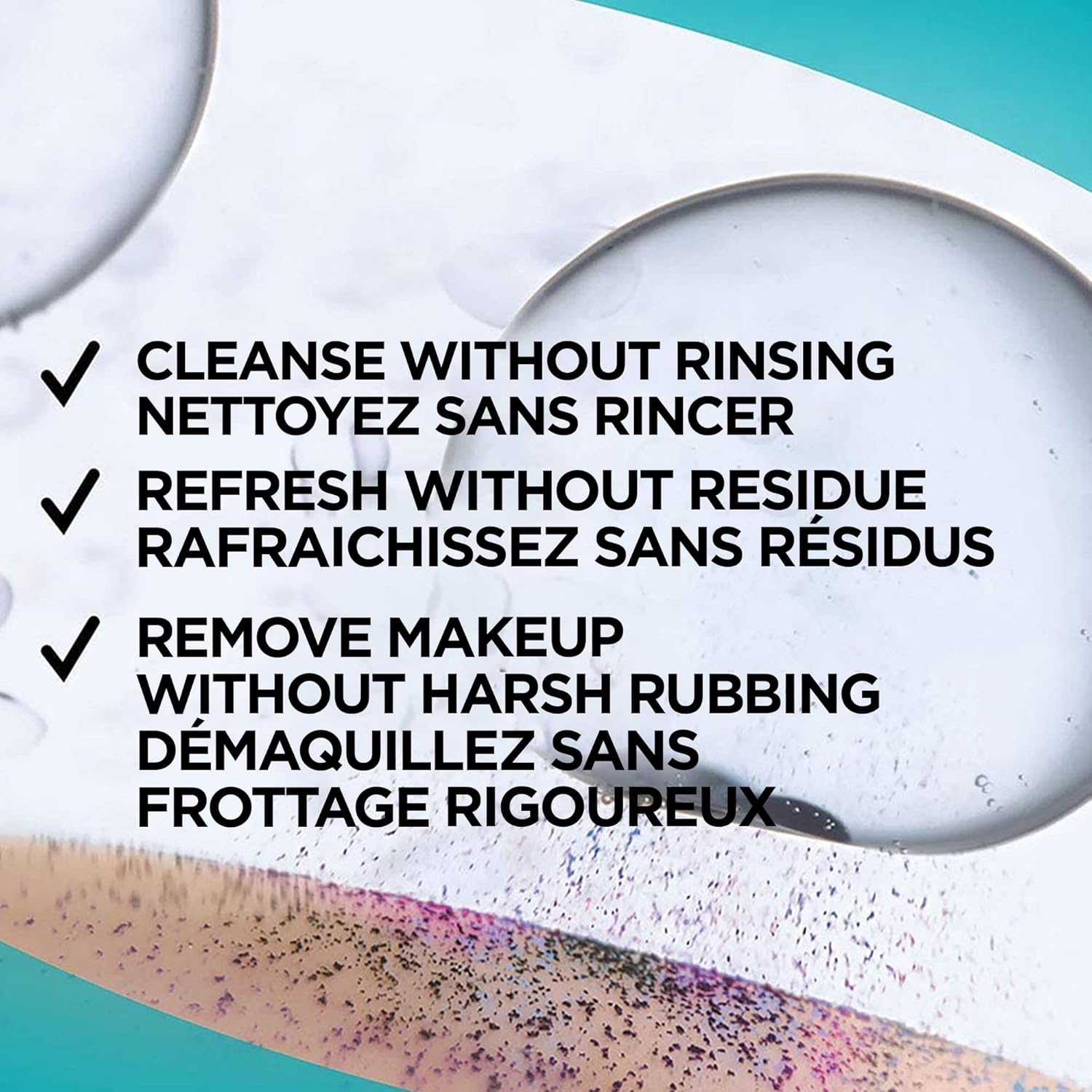 Garnier Skinactive Micellar Cleansing Water, for Waterproof Makeup, 3.4 Fl Oz image number 7