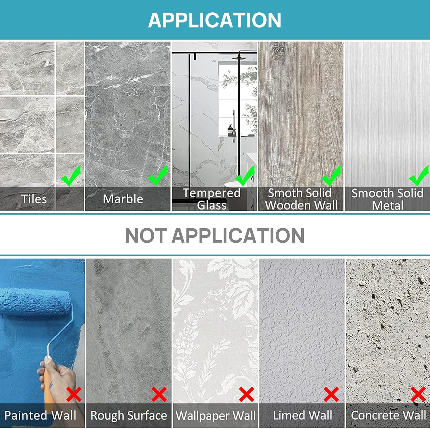 Vtopmart 5 Pack Shower Caddy Bathroom Shelves with 4 Hooks, 2 Soap Holders, Self Adhesive Bathroom Storage for inside Shower, Stainless Steel Bathroom Organiser for Kitchen, Restroom, Black