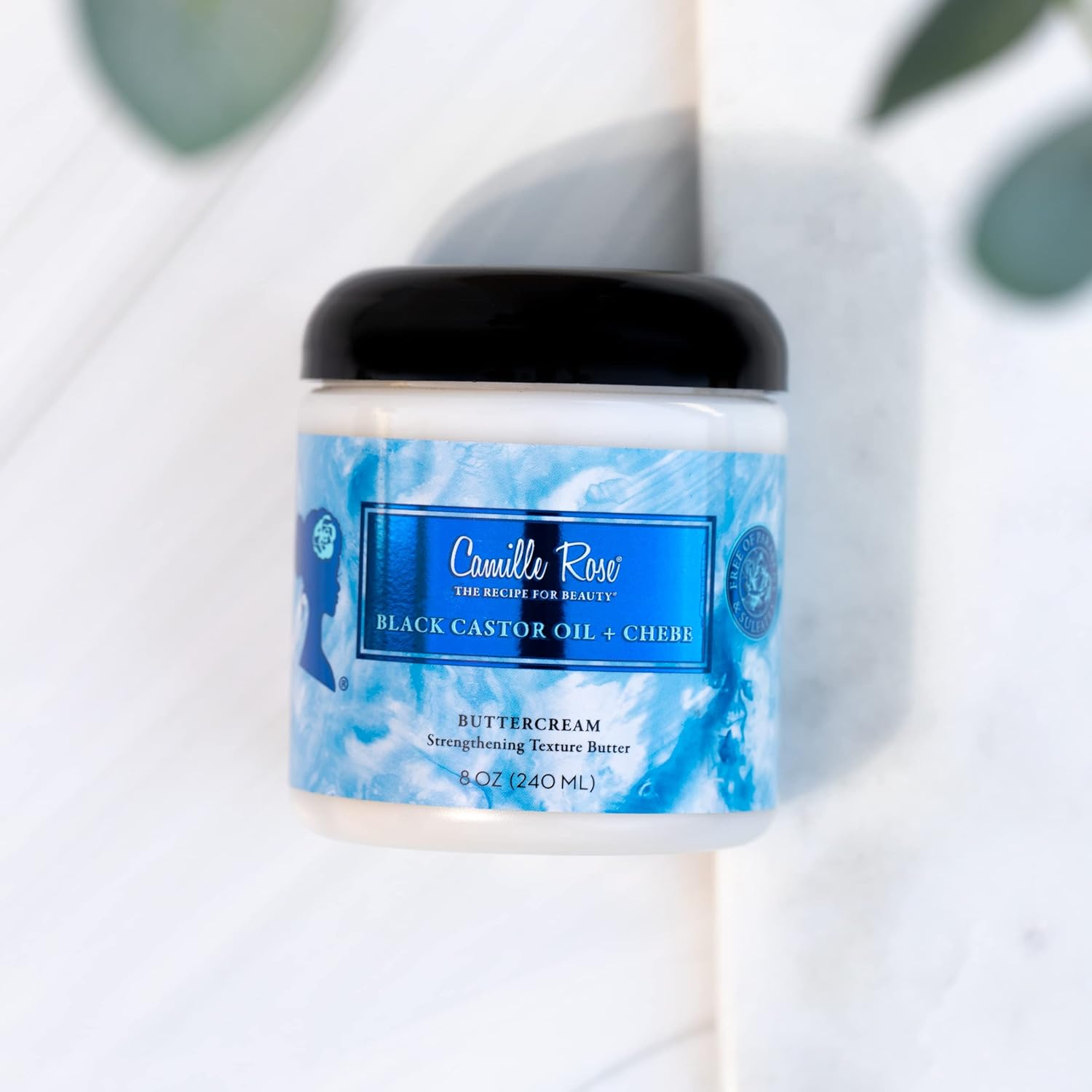 Camille Rose Black Castor Oil & Chebe Buttercream, Strengthening and Styling Butter to Restore Moisture for Thick, Textured Hair, 8 Oz image number 4