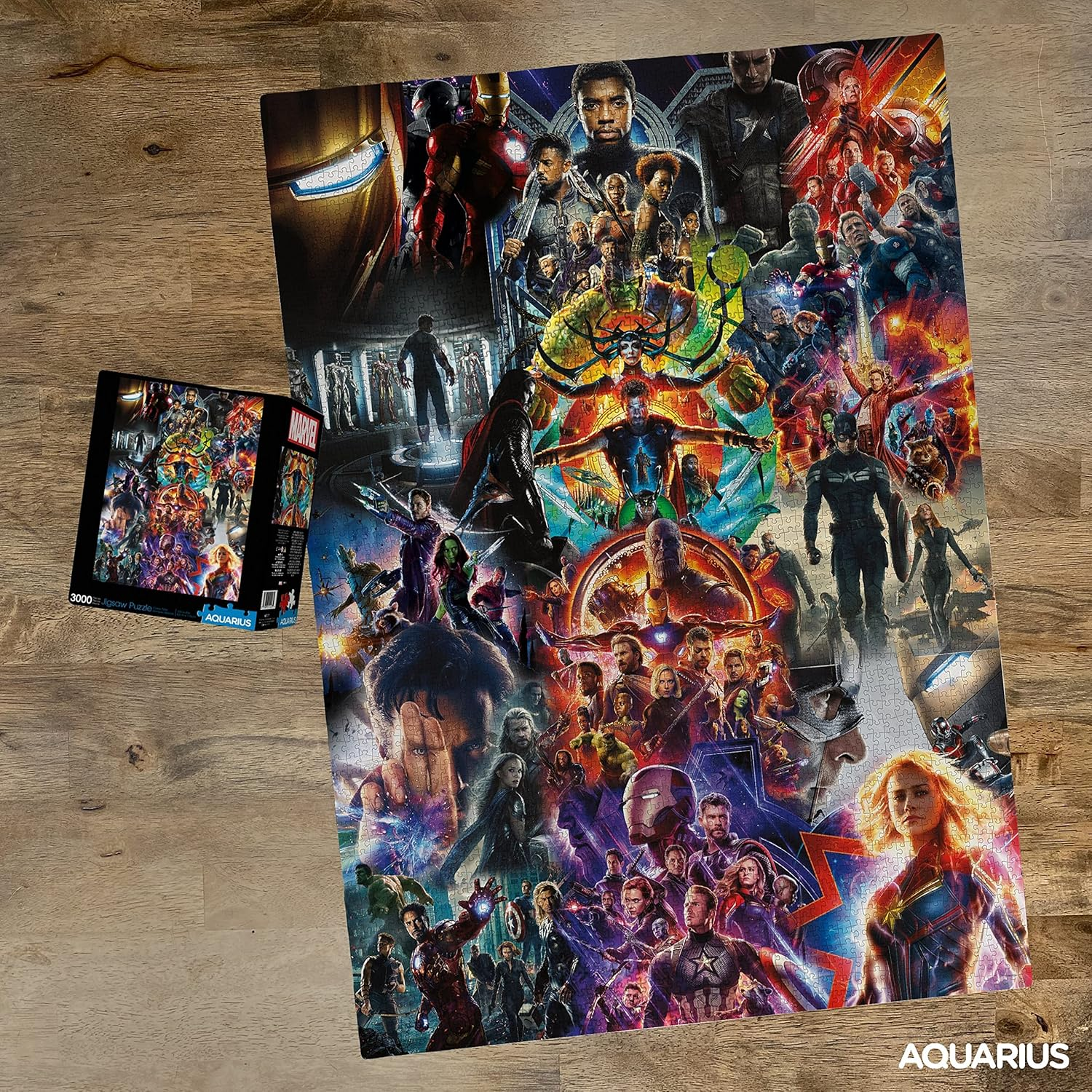 Aquarius Marvel Avengers Collage (3000 Piece Jigsaw Puzzle) - Glare Free - Precision Fit - Officially Licensed Marvel Merchandise & Collectibles - 32 X 45 Inches image number 1