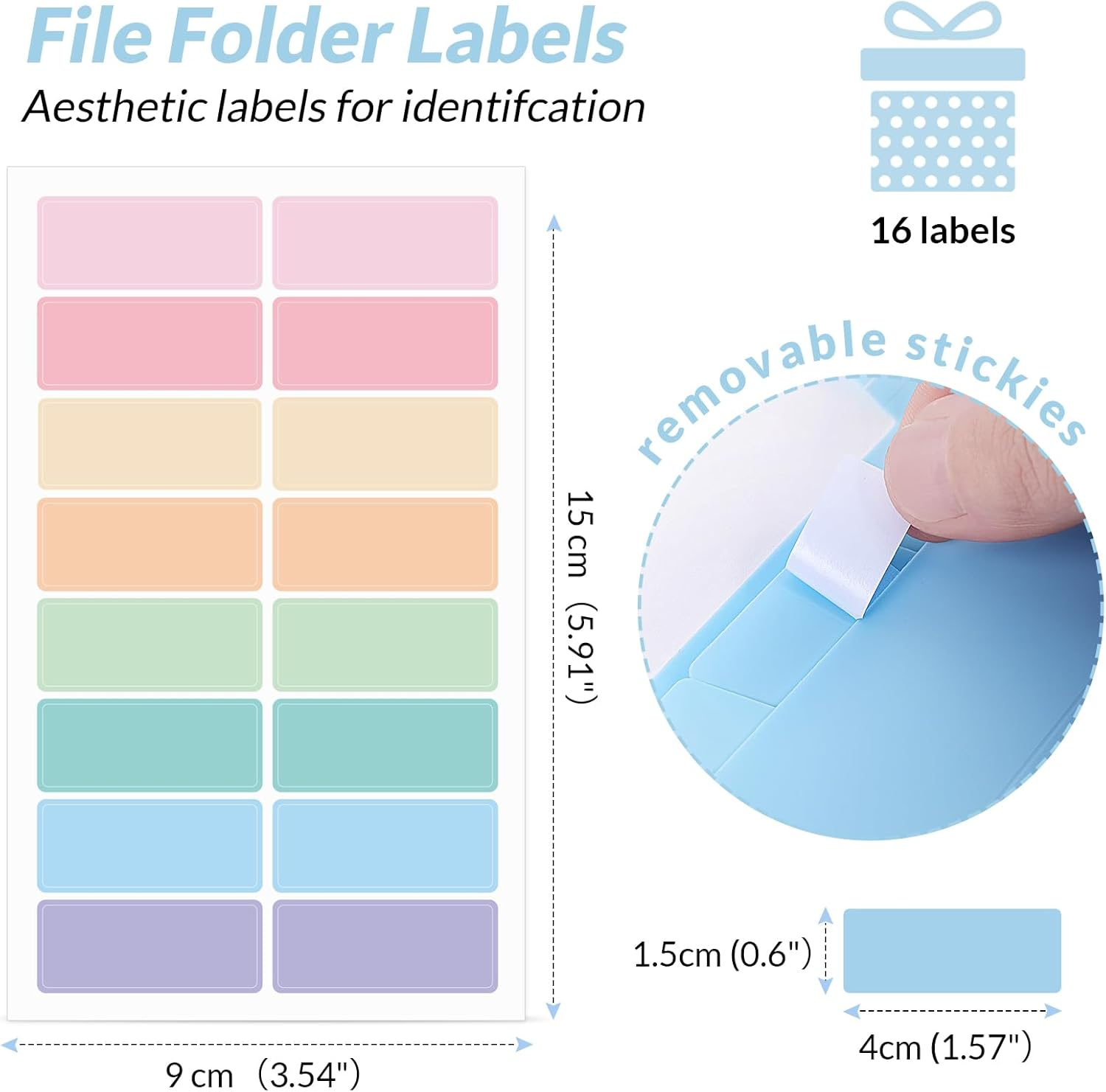 SKYDUE Expanding File Folder with 5 Pockets, Accordion File Organizer,Portable Receipt Paper Documents Organizer,Letter Size Filing Folder School Office Supplies,Lightblue image number 6